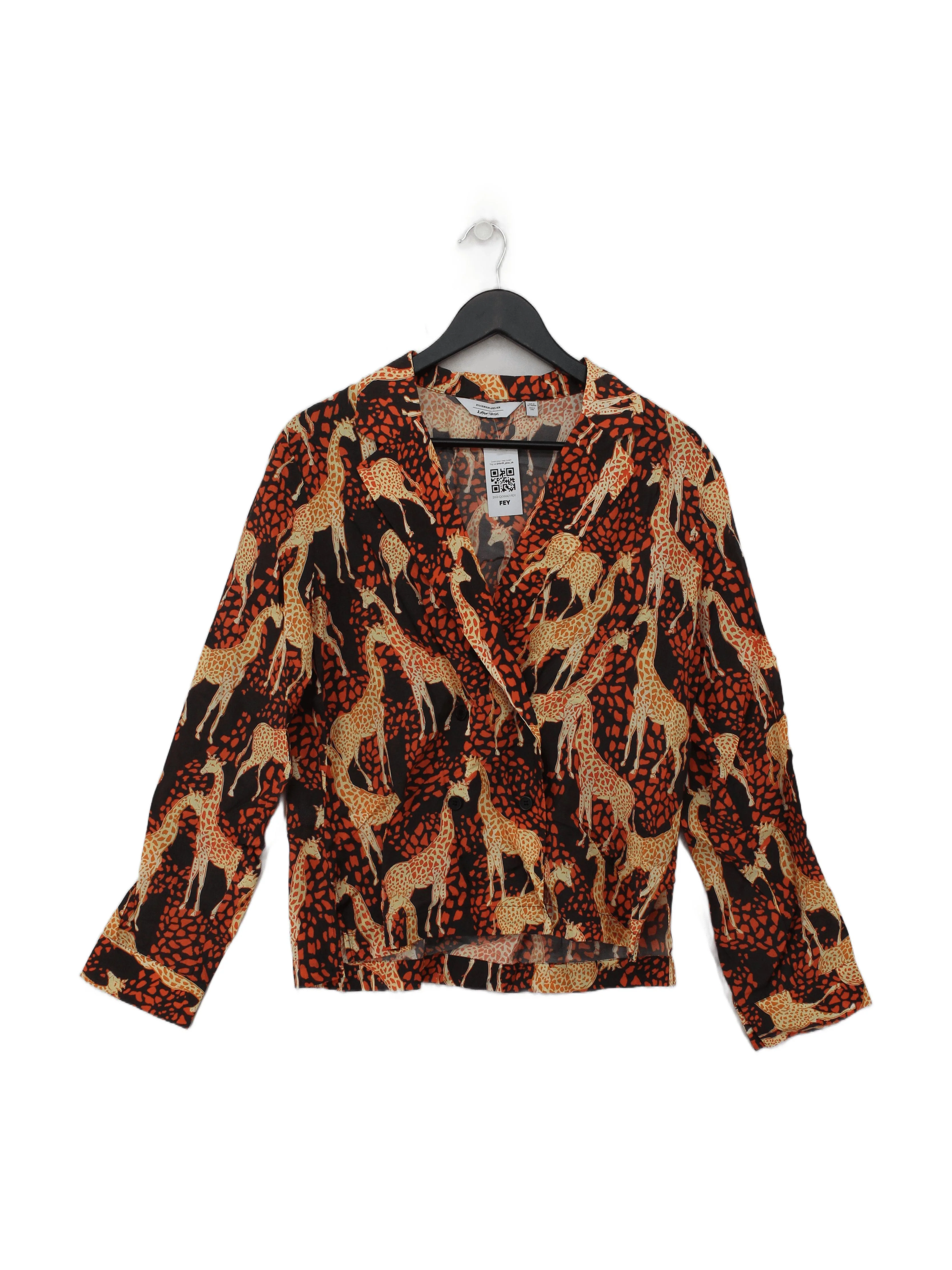 & Other Stories Women's Top UK 6 Orange 100% Other Basic
