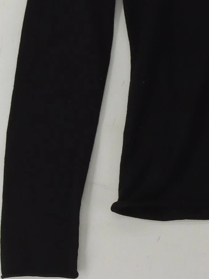 & Other Stories Women's Top XS Black 100% Wool Long Sleeve High Neck Basic - Image 4