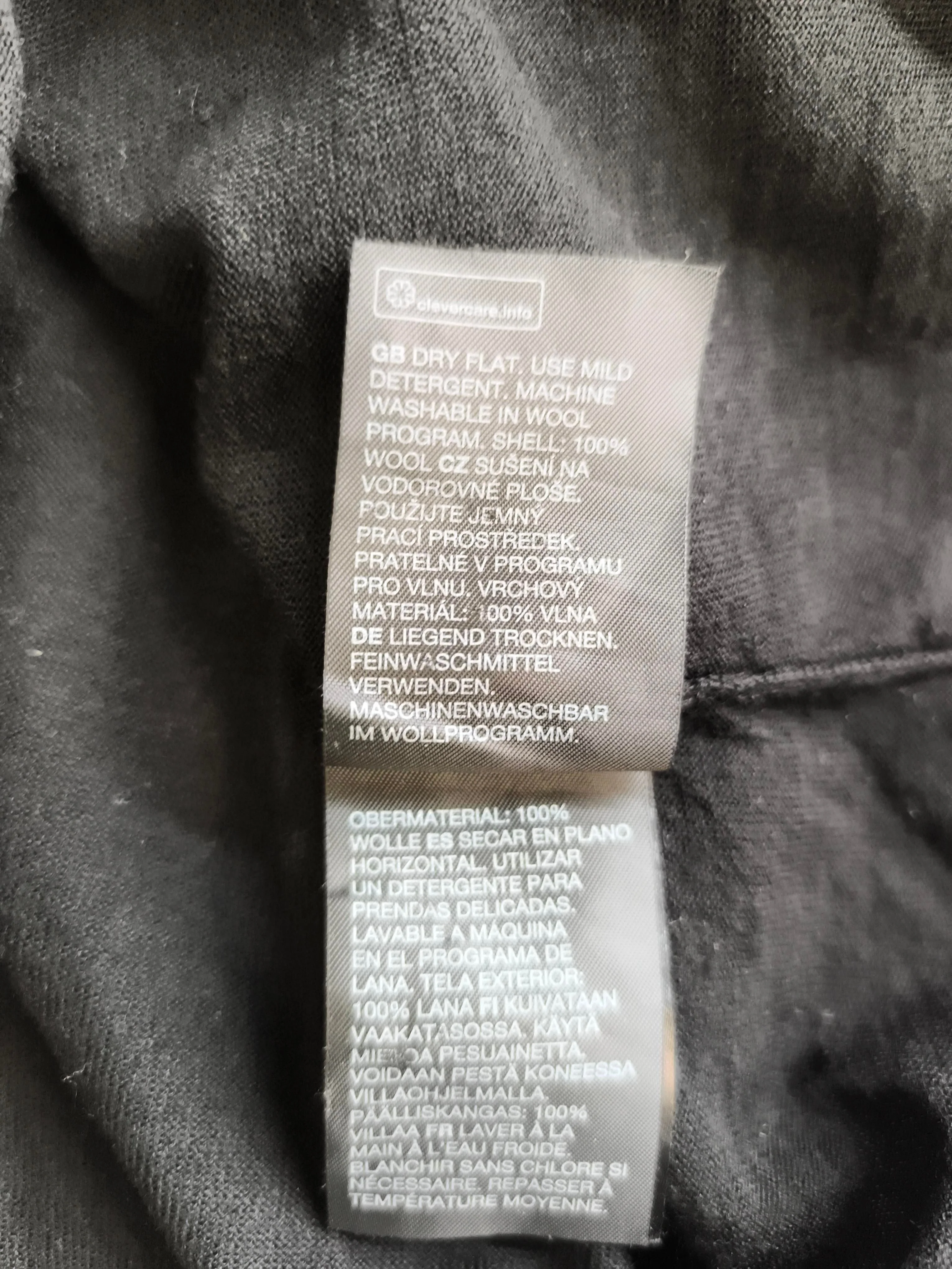 & Other Stories Women's Top XS Black 100% Wool Long Sleeve High Neck Basic - Image 6