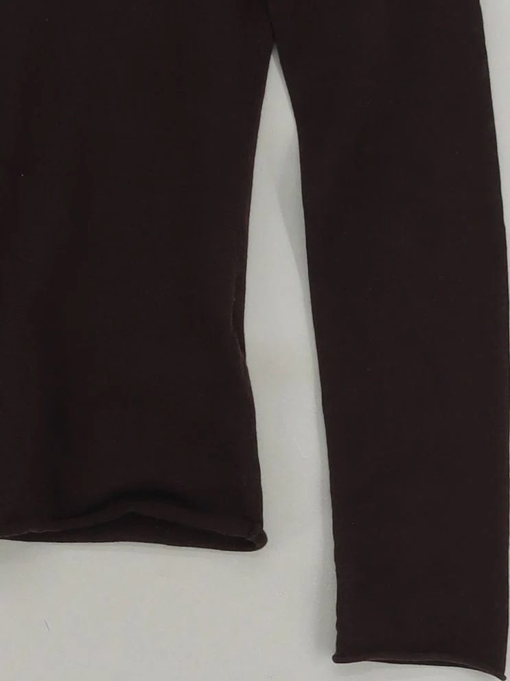 & Other Stories Women's Top XS Brown 100% Wool Long Sleeve High Neck Basic - Image 4