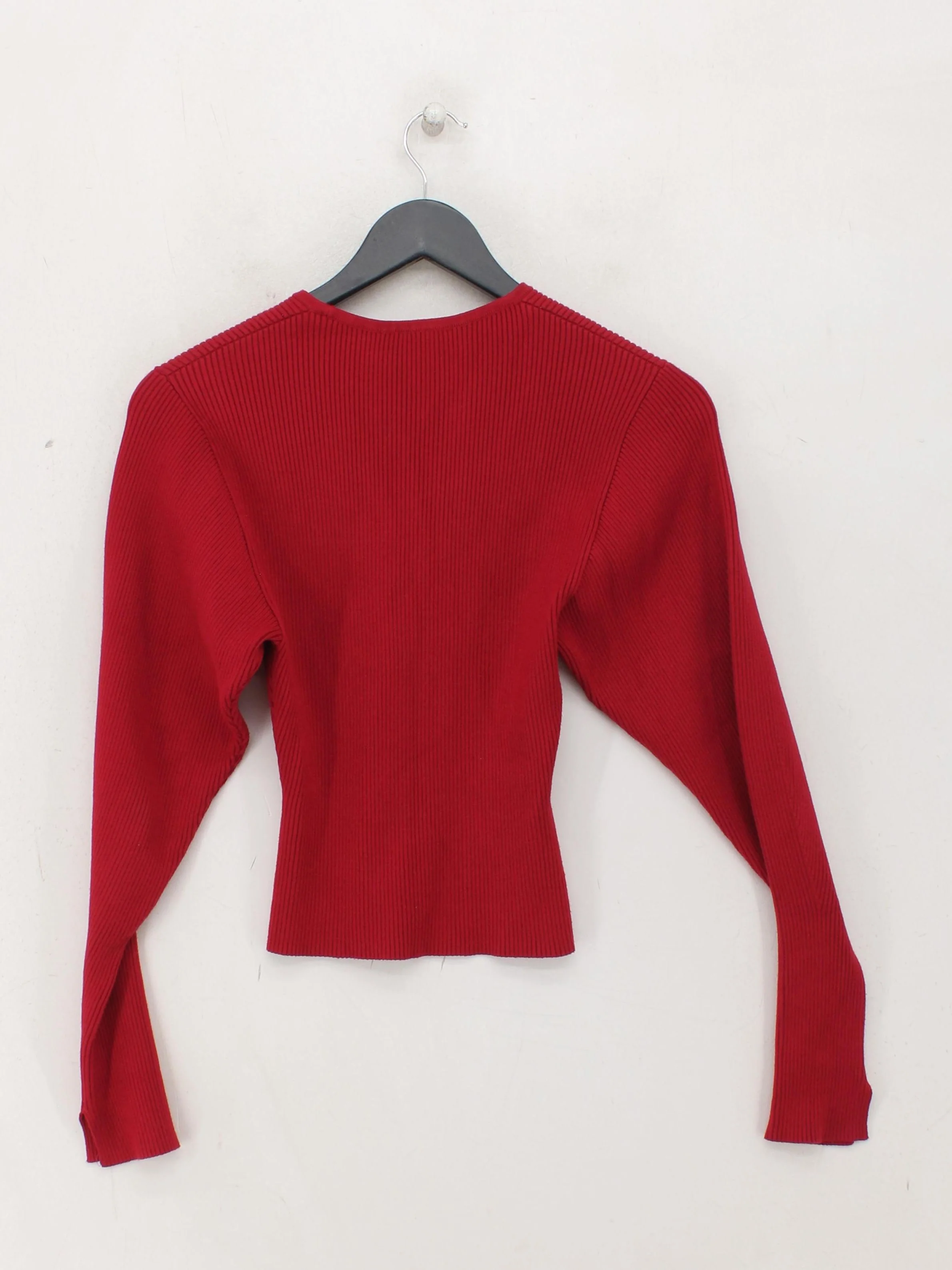 & Other Stories Women's Top XS Red Viscose with Polyester Basic - Image 2
