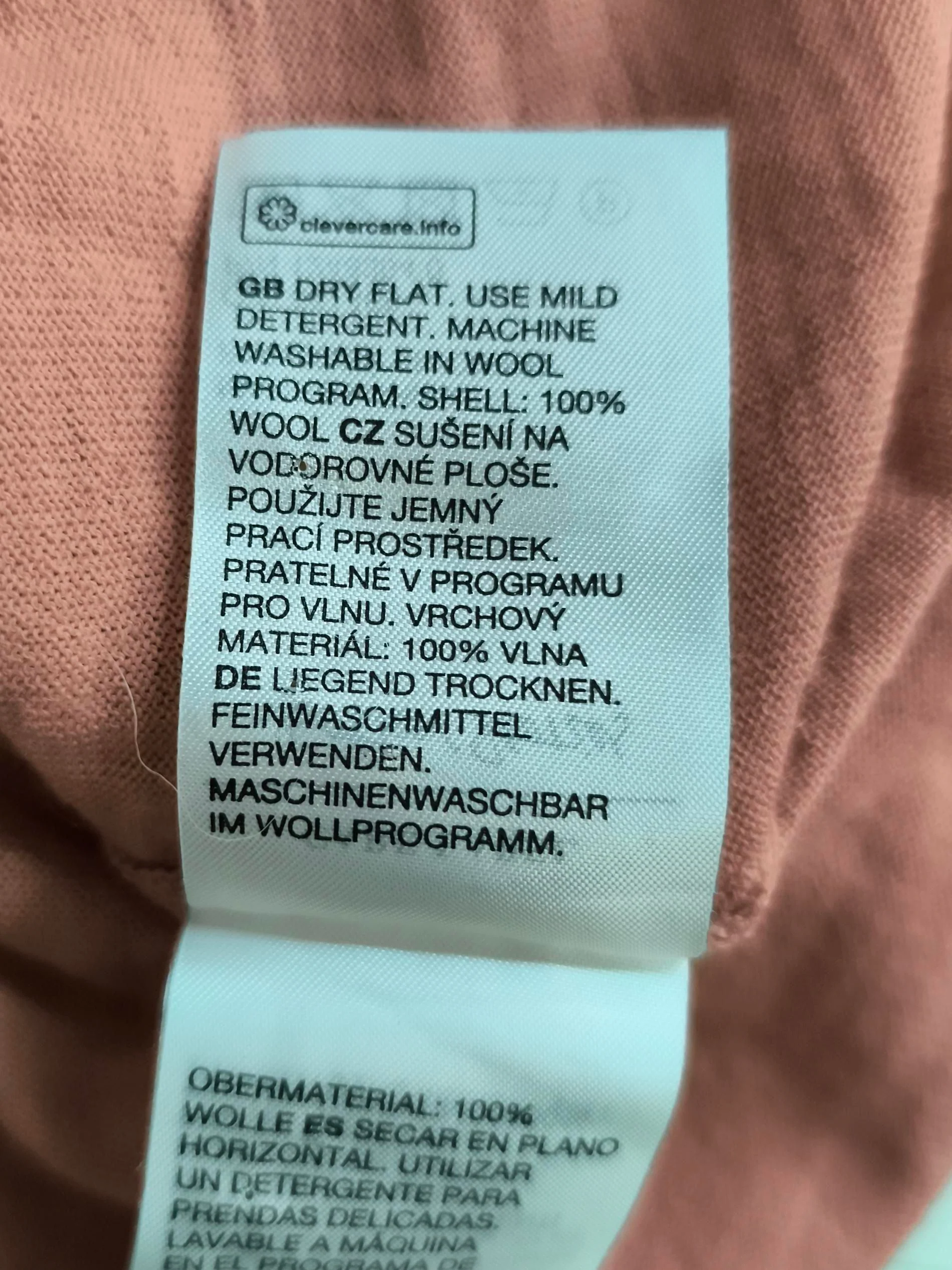 & Other Stories Women's Top XS Tan 100% Wool Long Sleeve High Neck Basic - Image 7