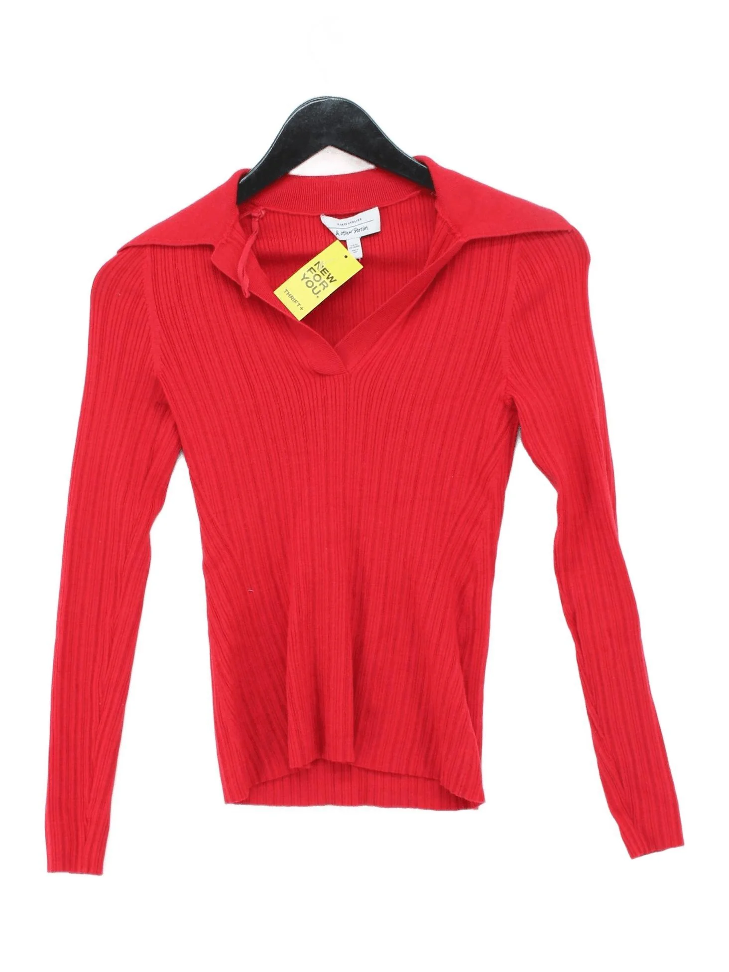 & Other Stories Women's Top XXS Red Lyocell Modal