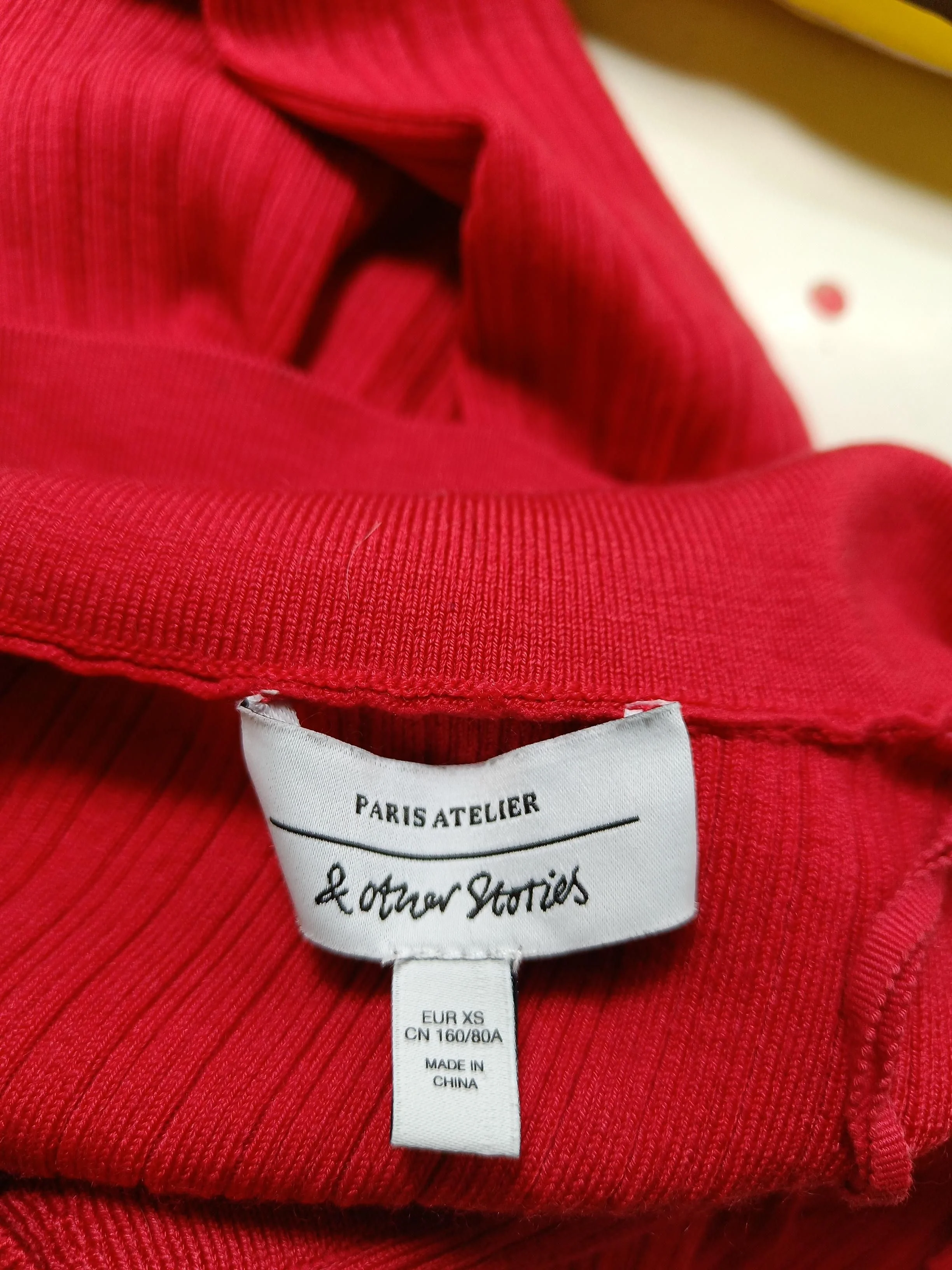 & Other Stories Women's Top XXS Red Lyocell Modal - Image 5