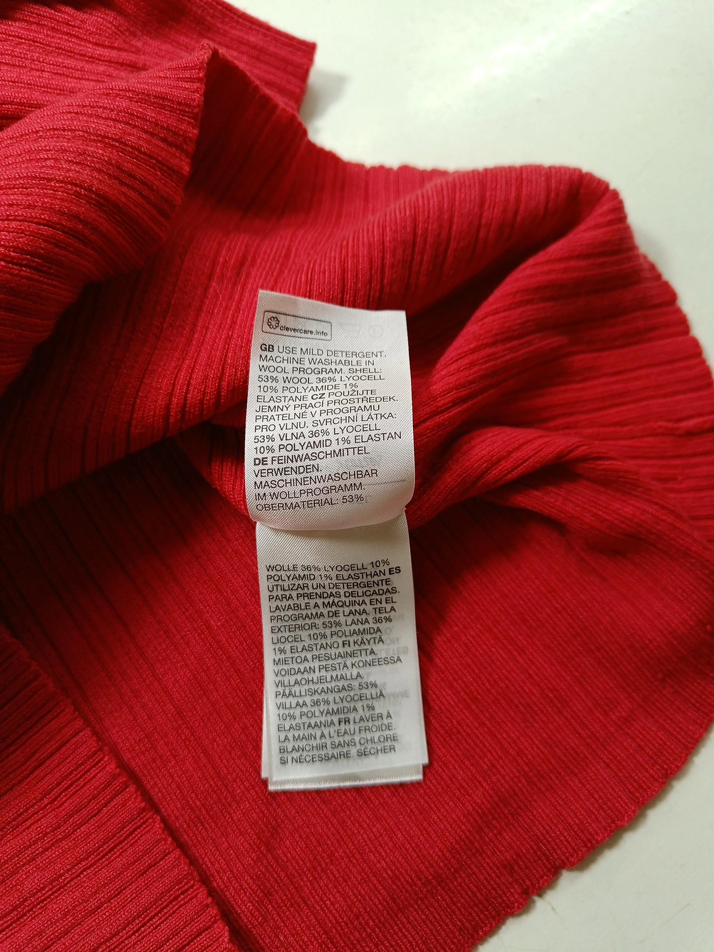 & Other Stories Women's Top XXS Red Lyocell Modal - Image 6