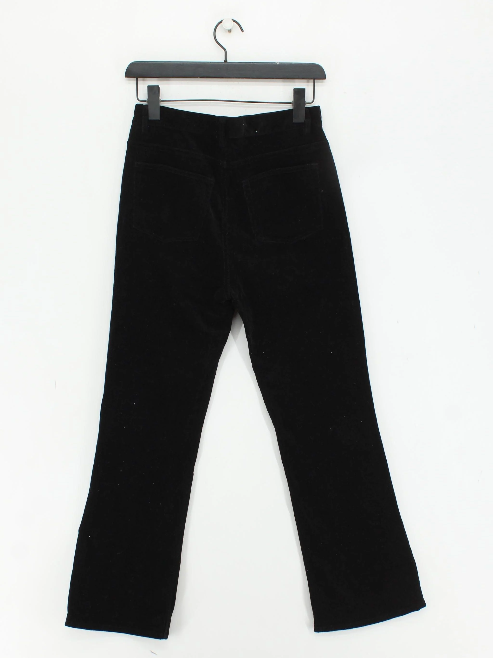 & Other Stories Women's Trousers UK 10 Black Cotton with Elastane Flared Chino - Image 2