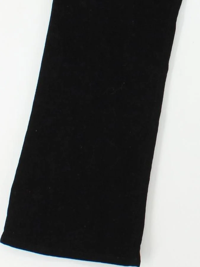 & Other Stories Women's Trousers UK 10 Black Cotton with Elastane Flared Chino - Image 4