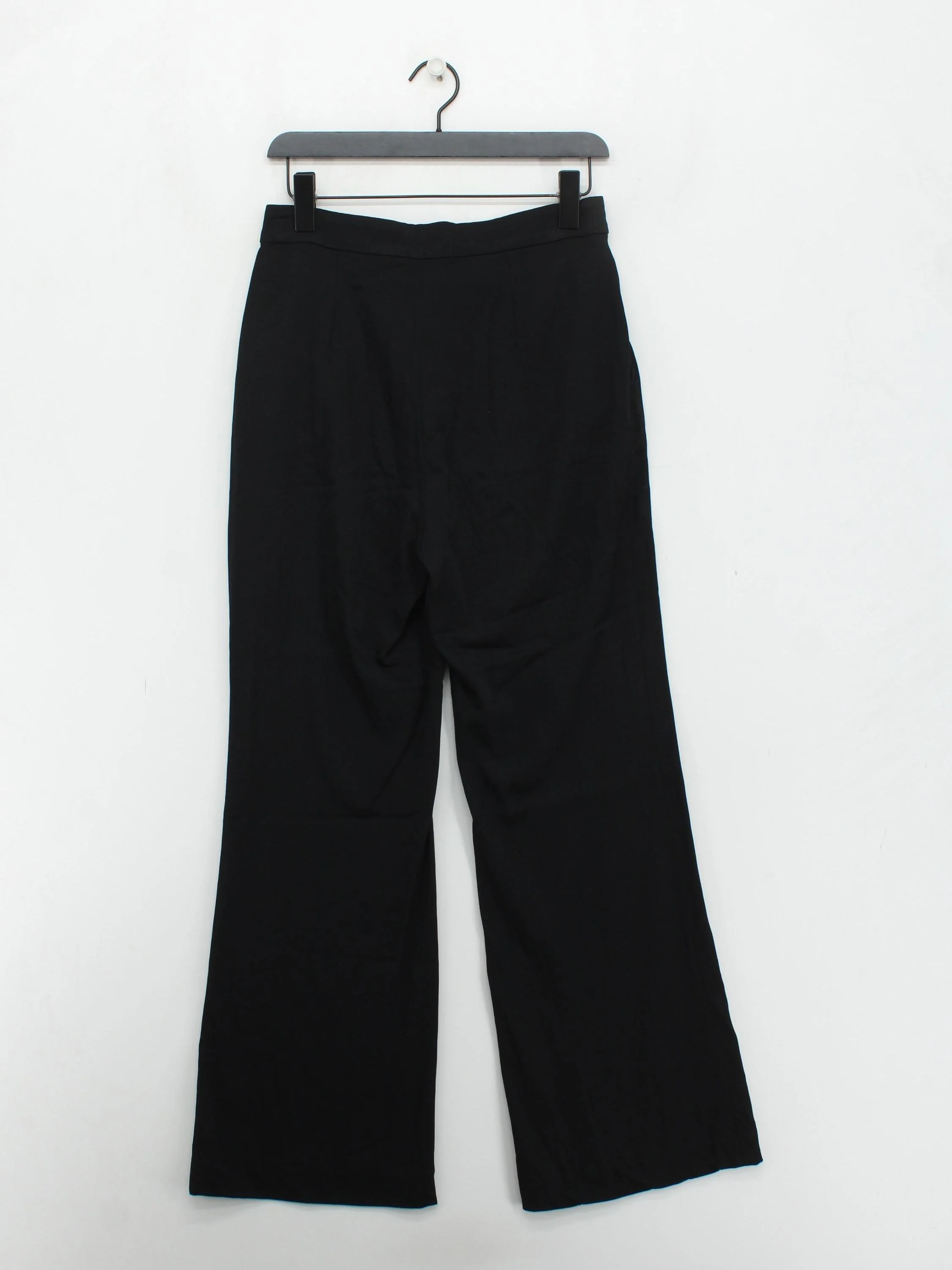 & Other Stories Women's Trousers UK 10 Black Viscose with Wool, Elastane Chino - Image 2
