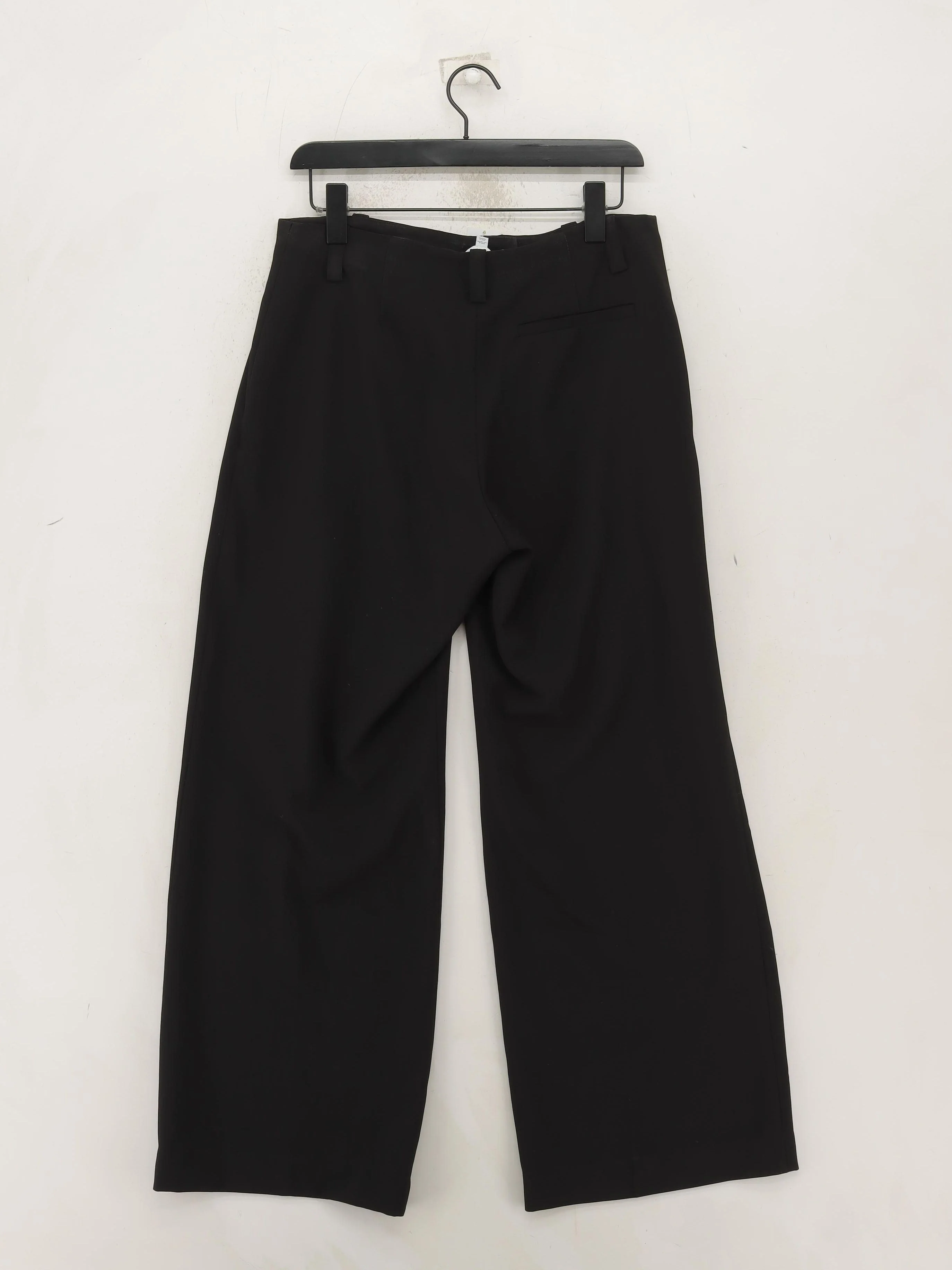 & Other Stories Women's Trousers UK 12 Black Polyester with Elastane Chino - Image 2