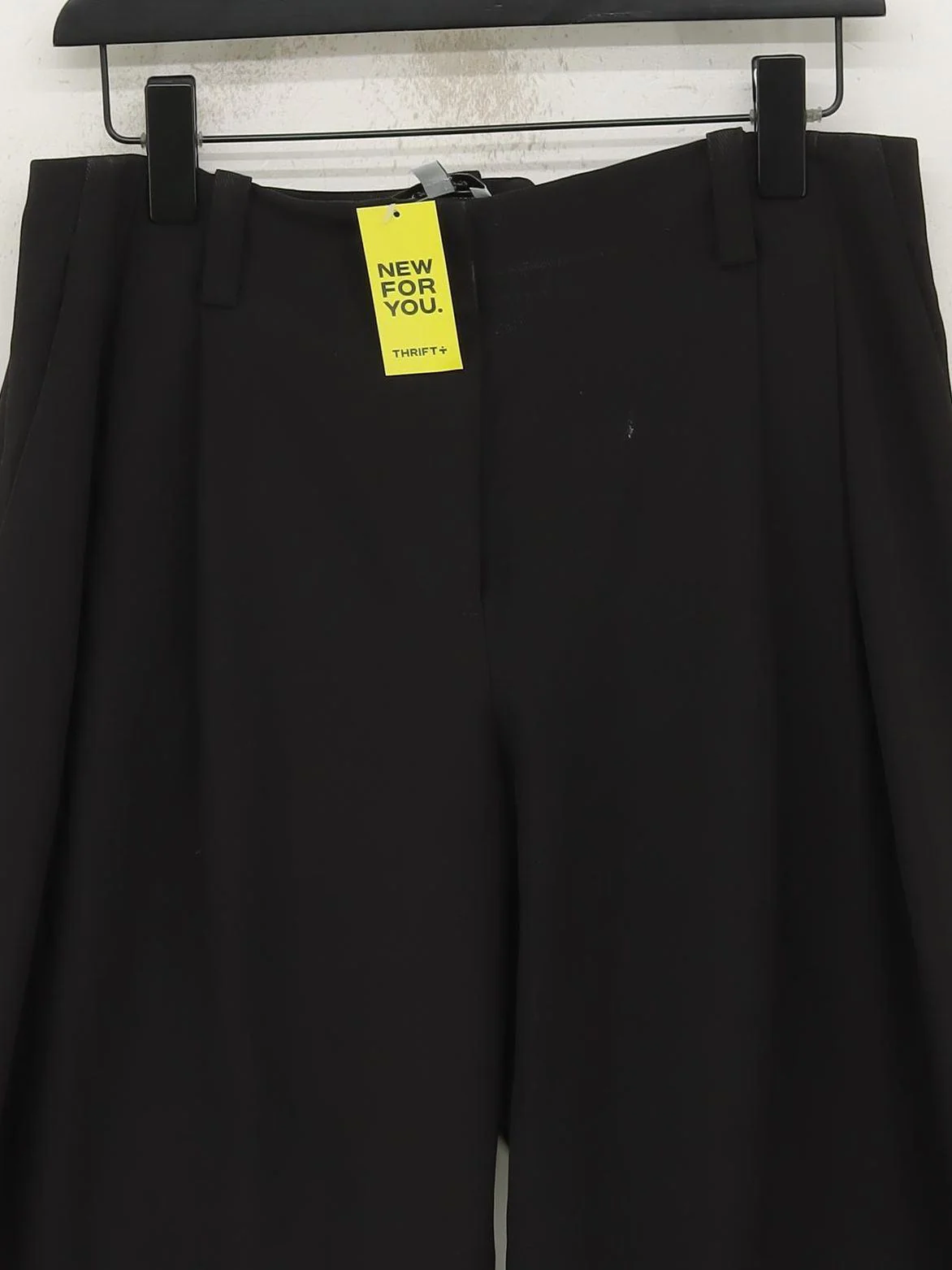 & Other Stories Women's Trousers UK 12 Black Polyester with Elastane Chino - Image 3