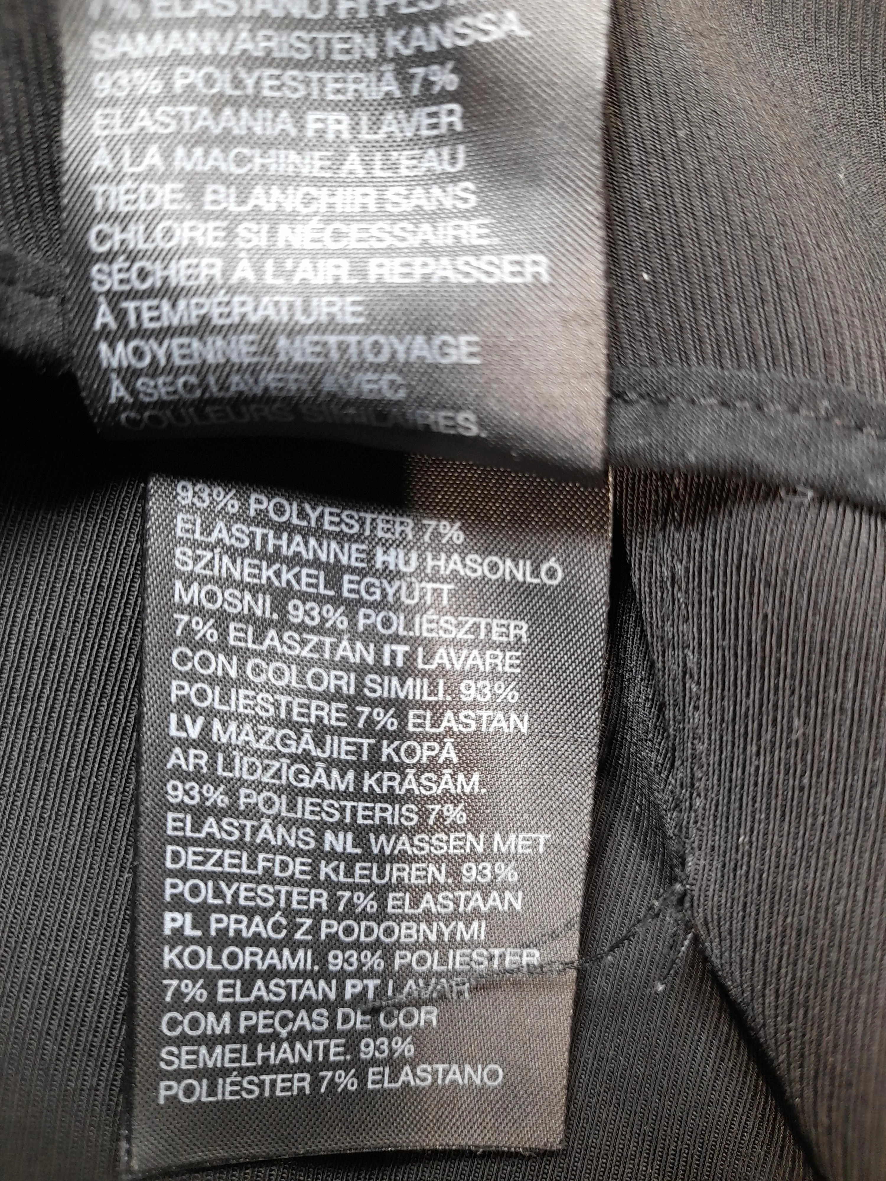 & Other Stories Women's Trousers UK 12 Black Polyester with Elastane Chino - Image 7