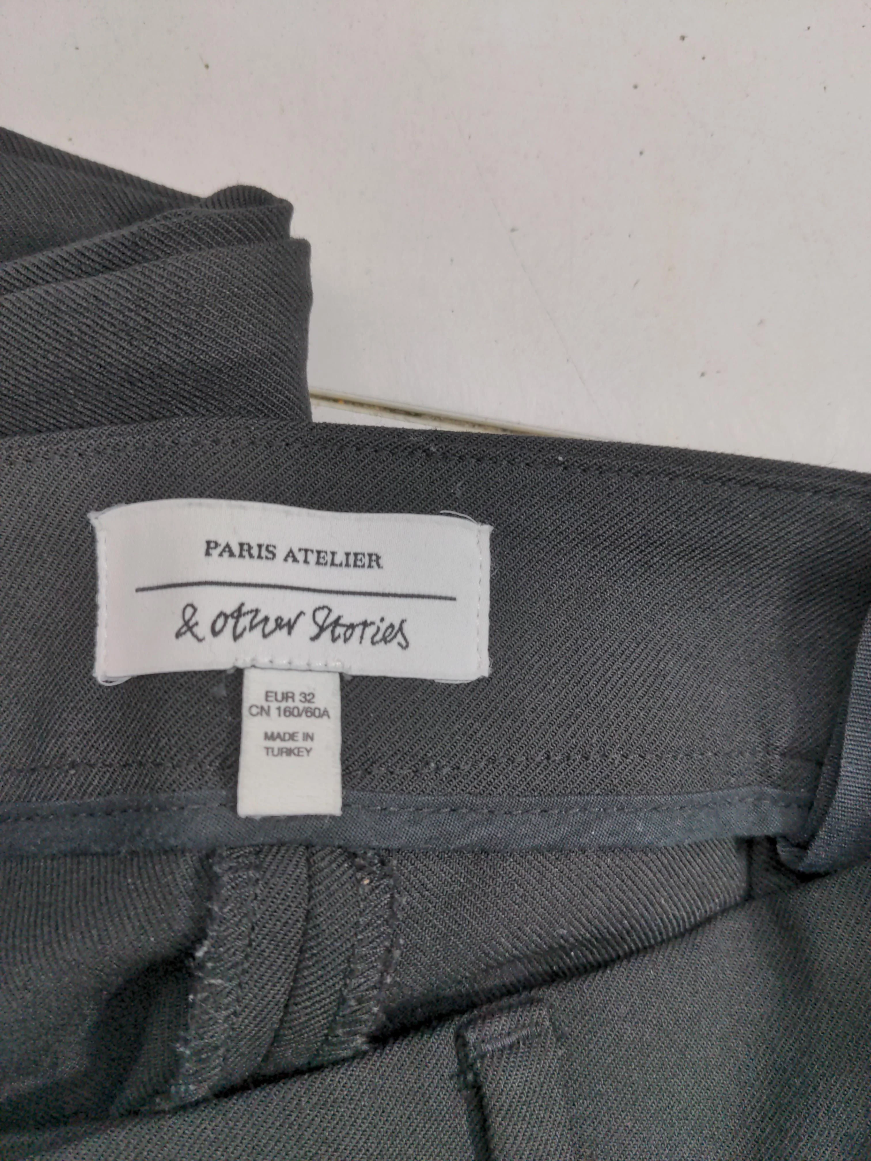& Other Stories Women's Trousers UK 4 Black Polyester with Wool, Elastane Chino - Image 5