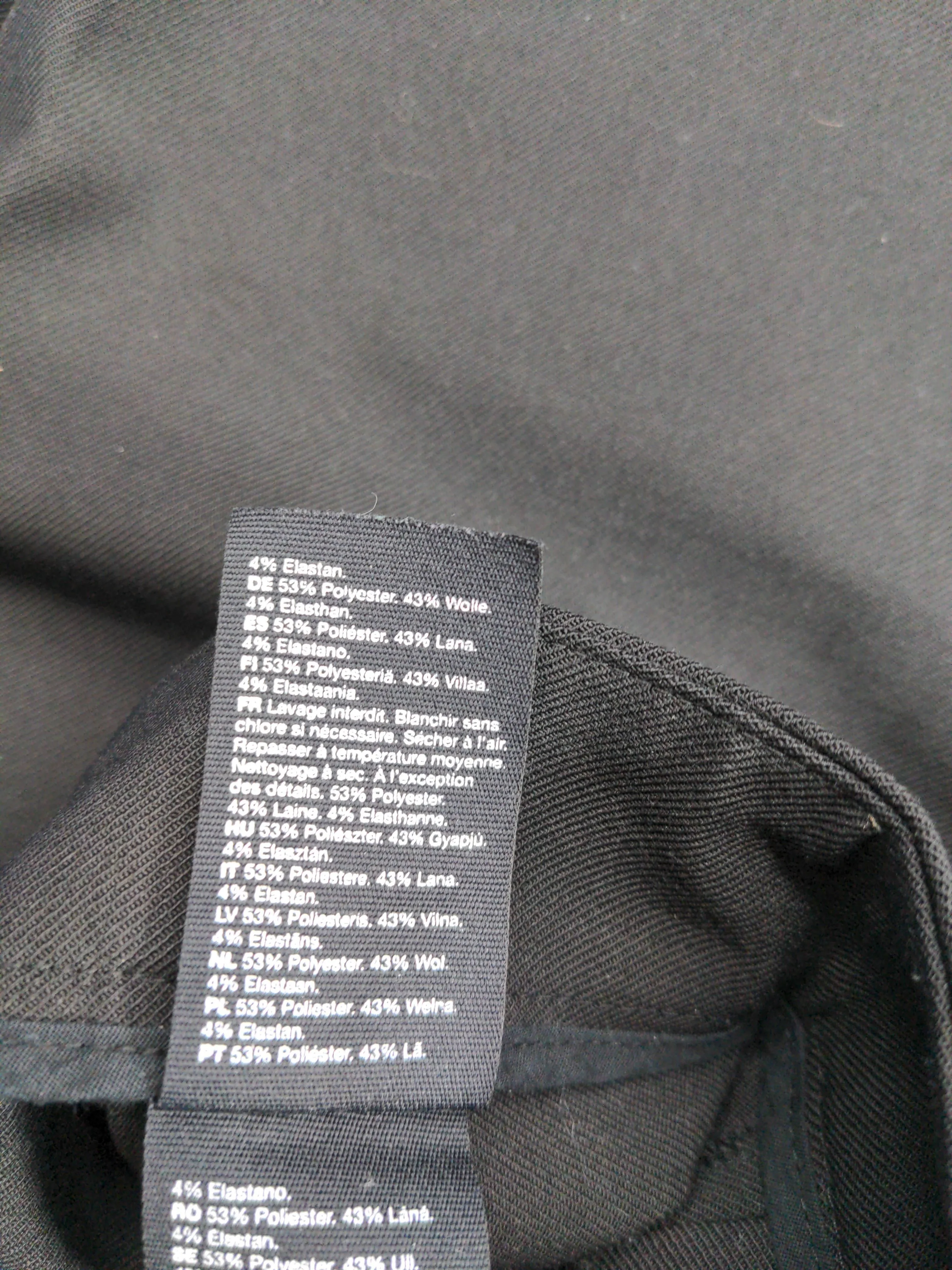 & Other Stories Women's Trousers UK 4 Black Polyester with Wool, Elastane Chino - Image 6