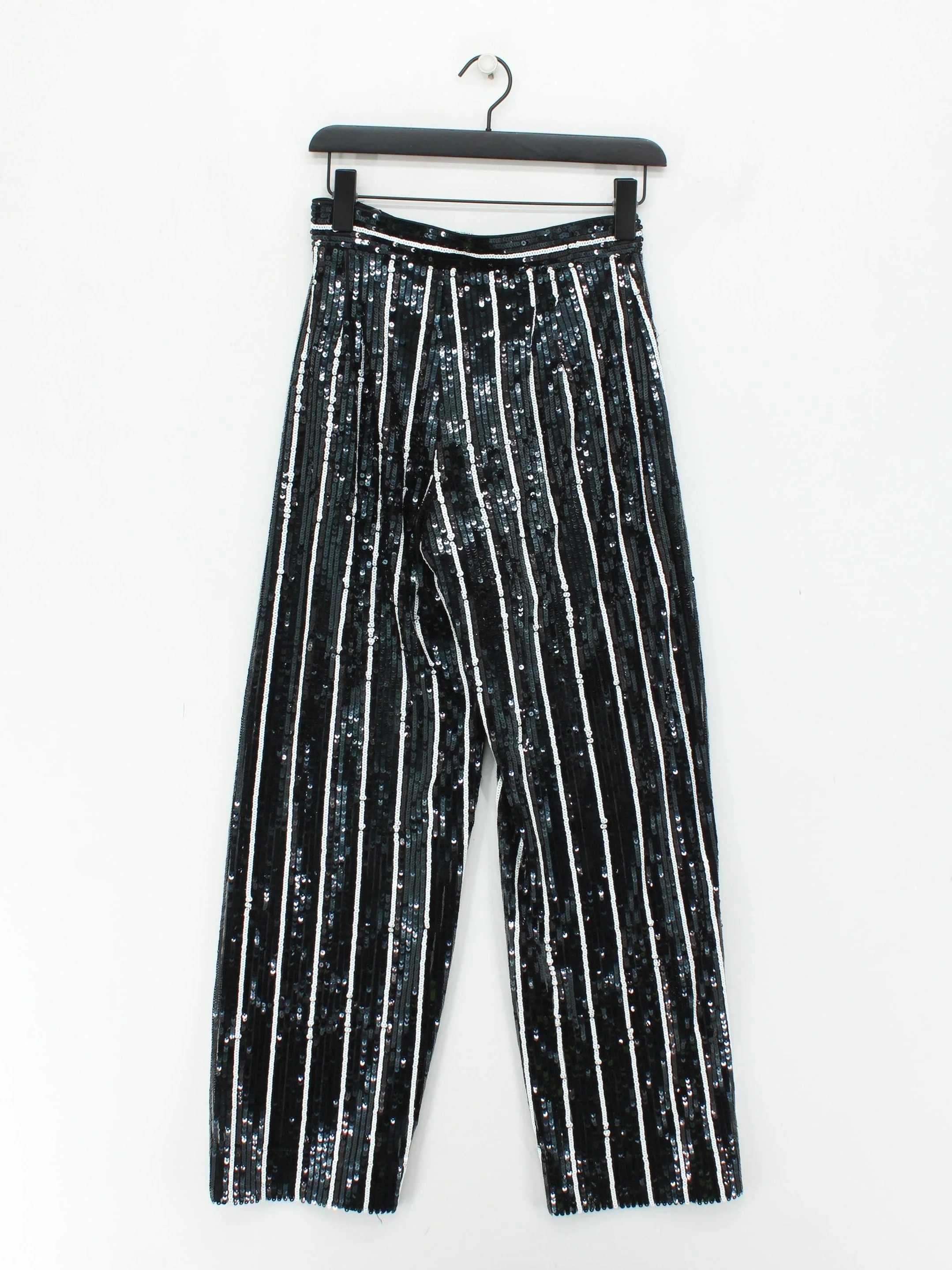 & Other Stories Women's Trousers UK 6 Black 100% Polyester Sweatpants - Image 2