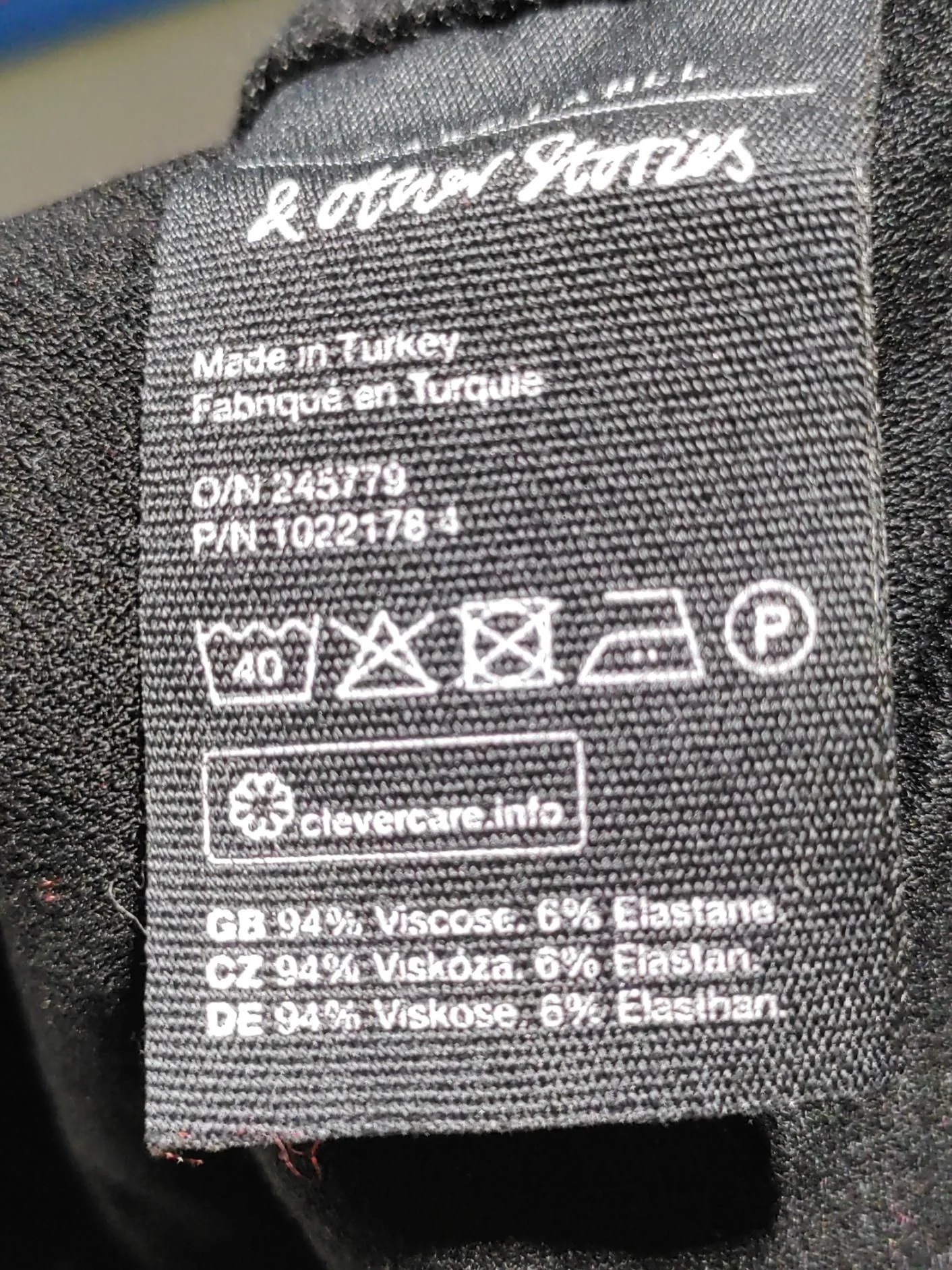 & Other Stories Women's Trousers UK 6 Black Viscose with Elastane Sweatpants - Image 6