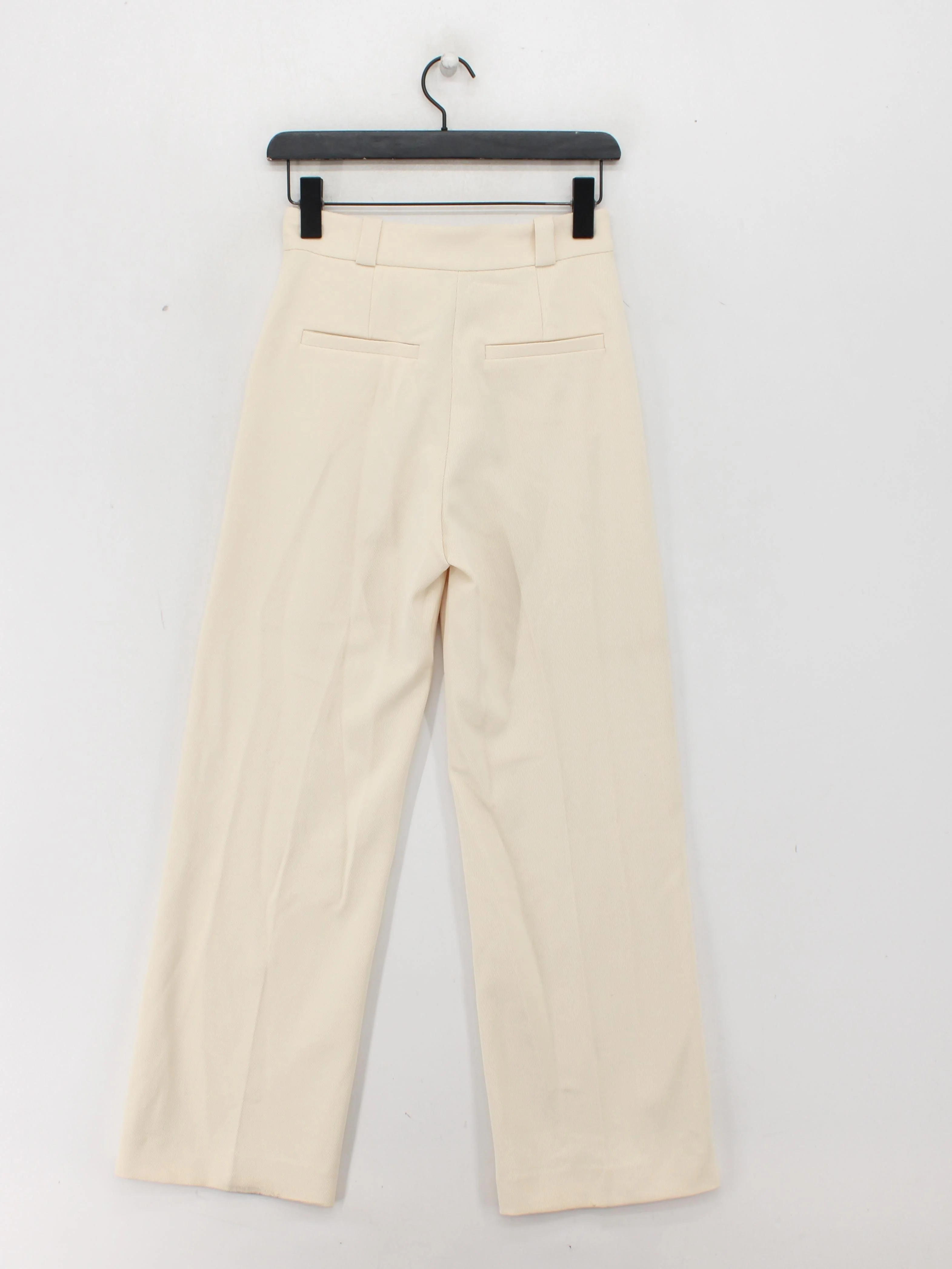 & Other Stories Women's Trousers UK 6 Cream Polyester - Image 2