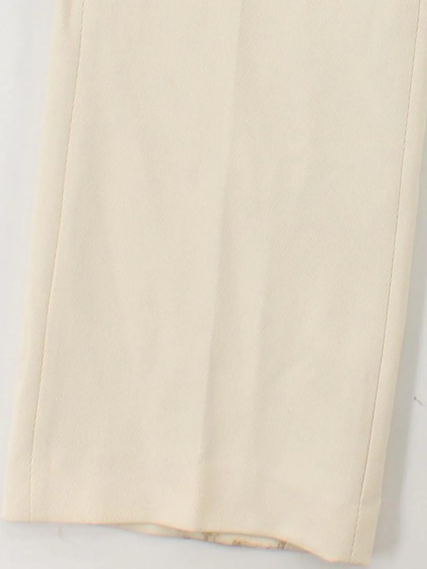 & Other Stories Women's Trousers UK 6 Cream Polyester - Image 4
