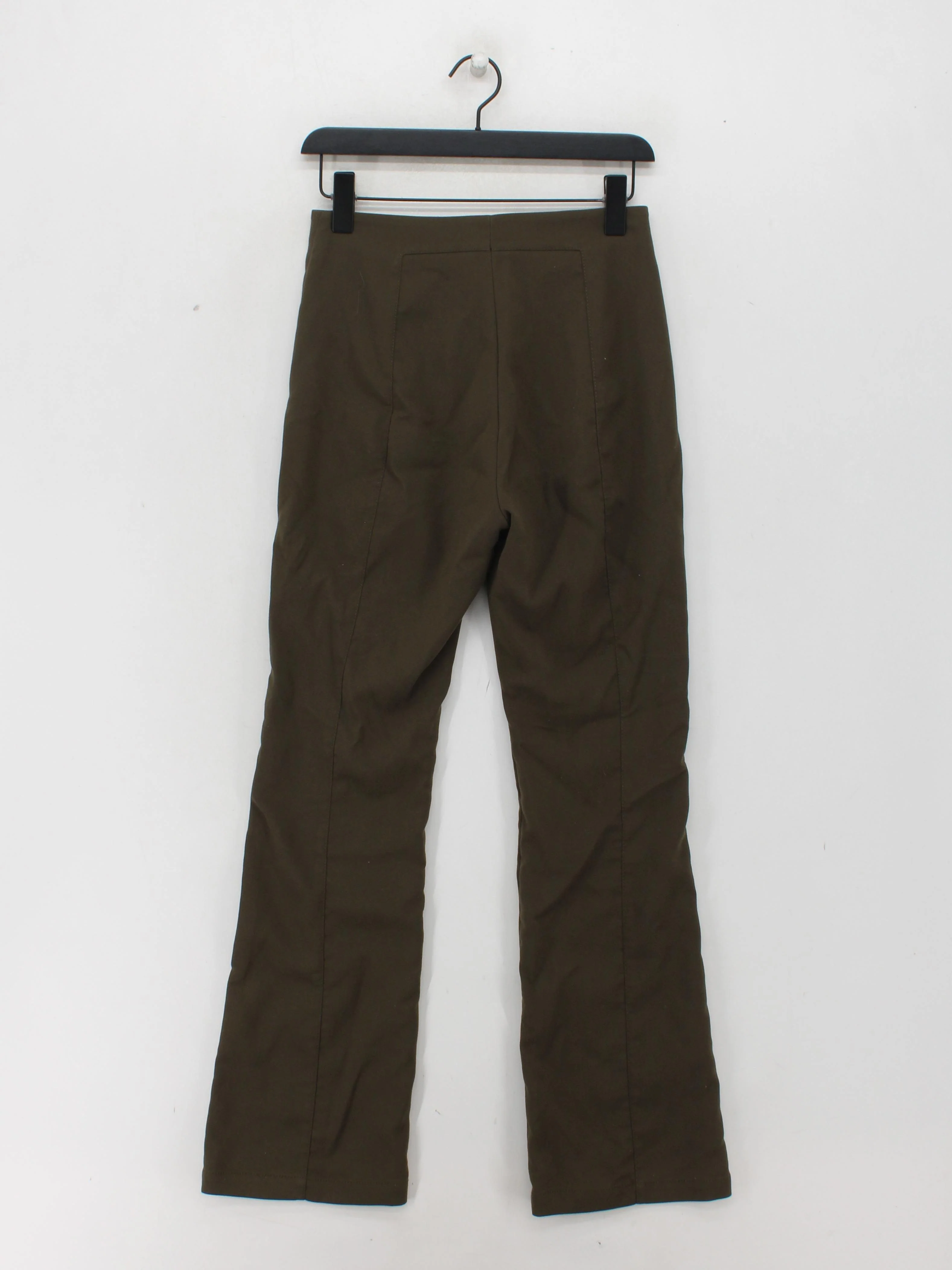 & Other Stories Women's Trousers UK 6 Green Polyester - Image 2