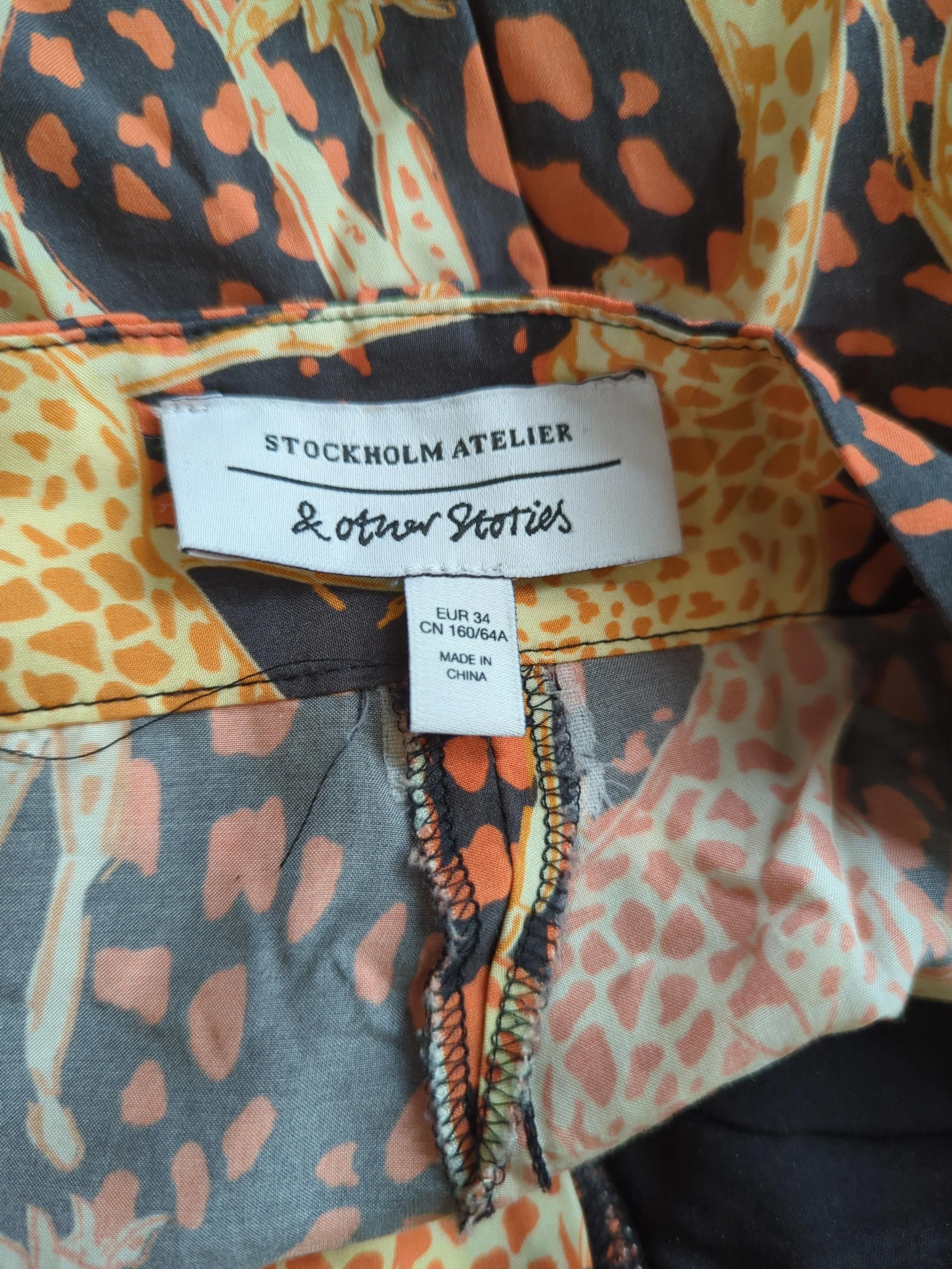 & Other Stories Women's Trousers UK 6 Orange Lyocell Modal with Viscose Chino - Image 5