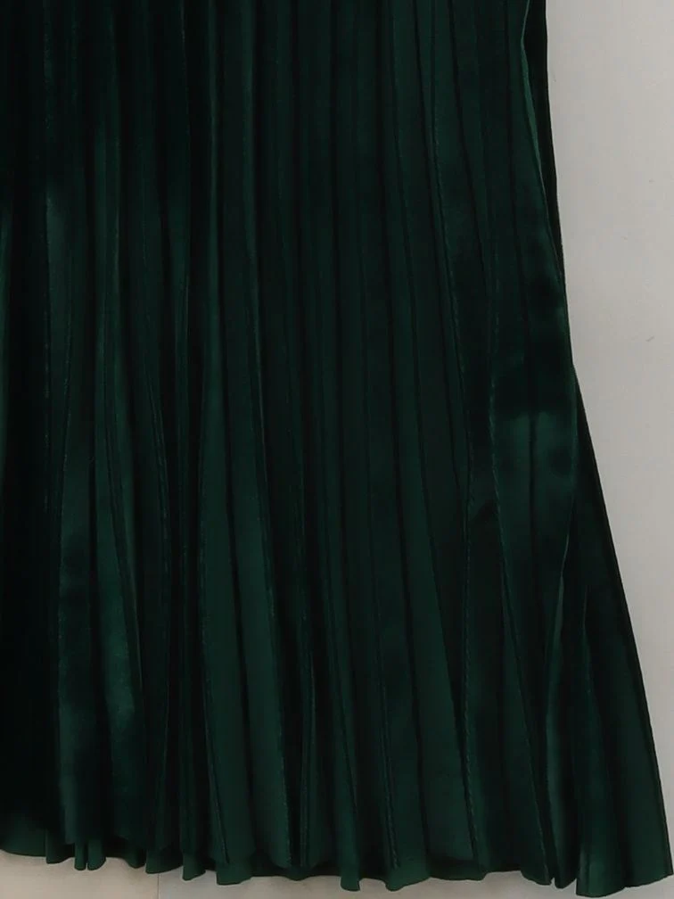 & Other Stories Wrap Midi Dress in Green - Image 4