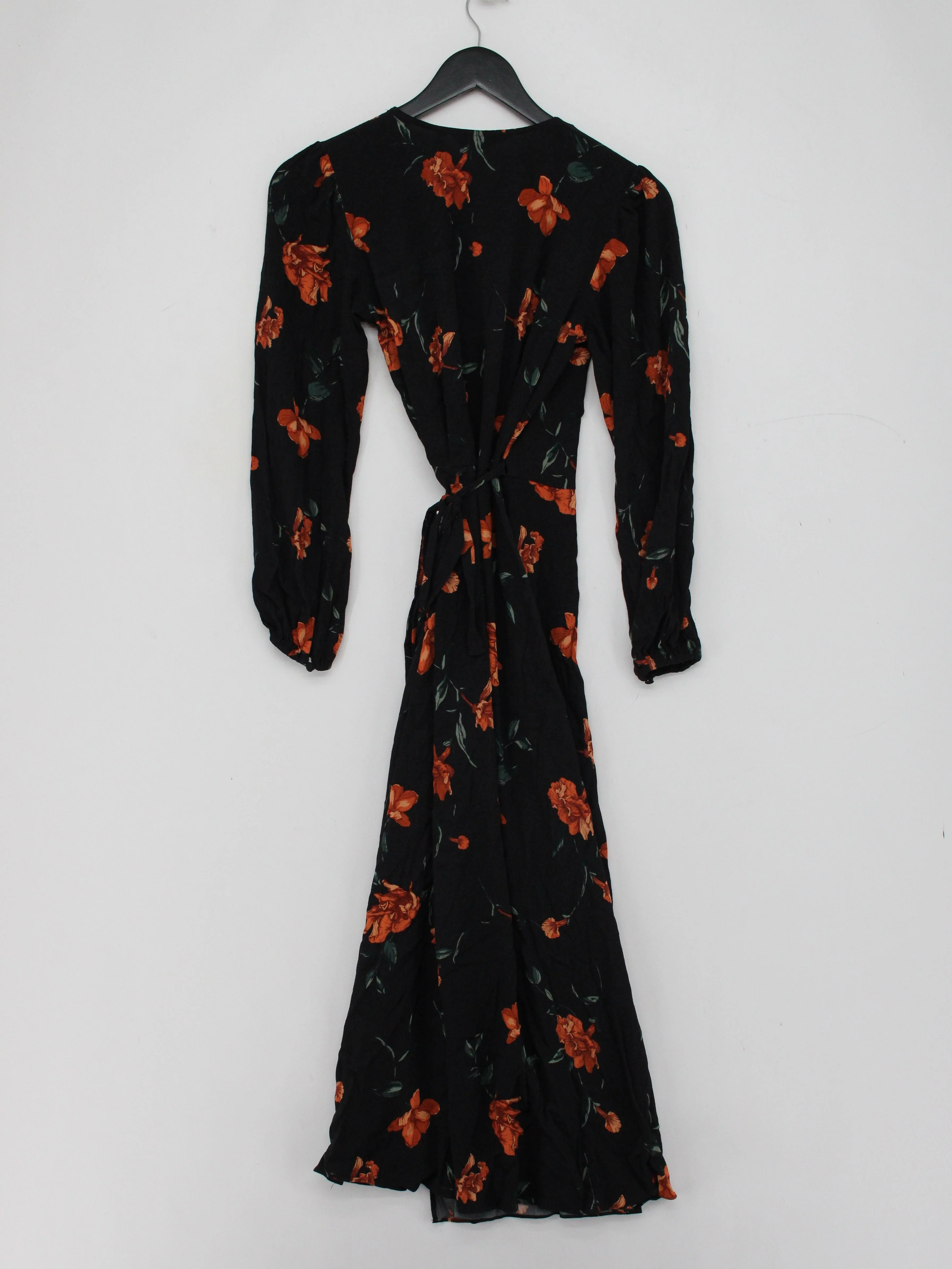 & Other Stories Wrap Midi Dress UK10 in Black - Image 2