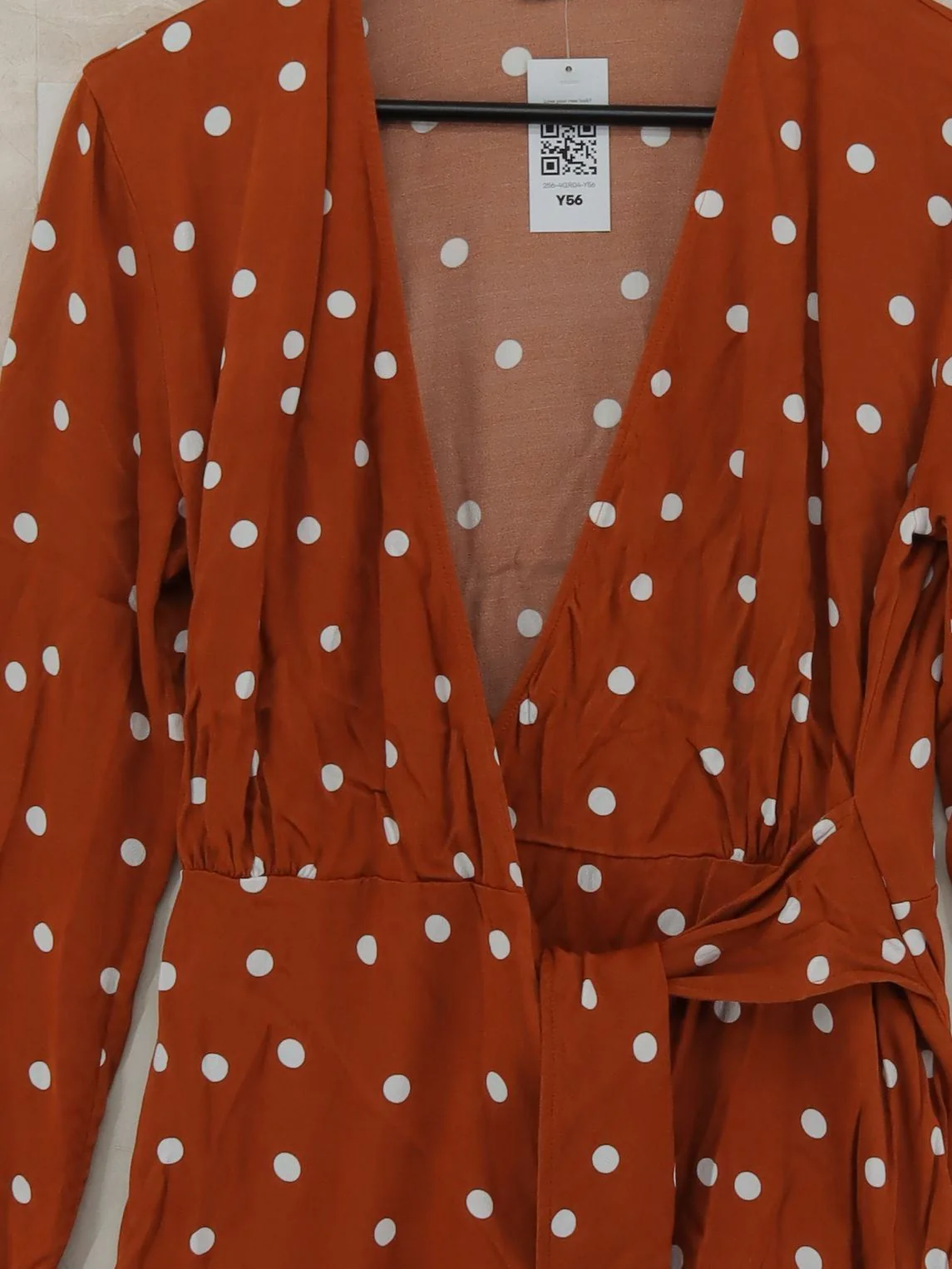 & Other Stories Wrap Midi Dress UK10 in Tan - Image 3