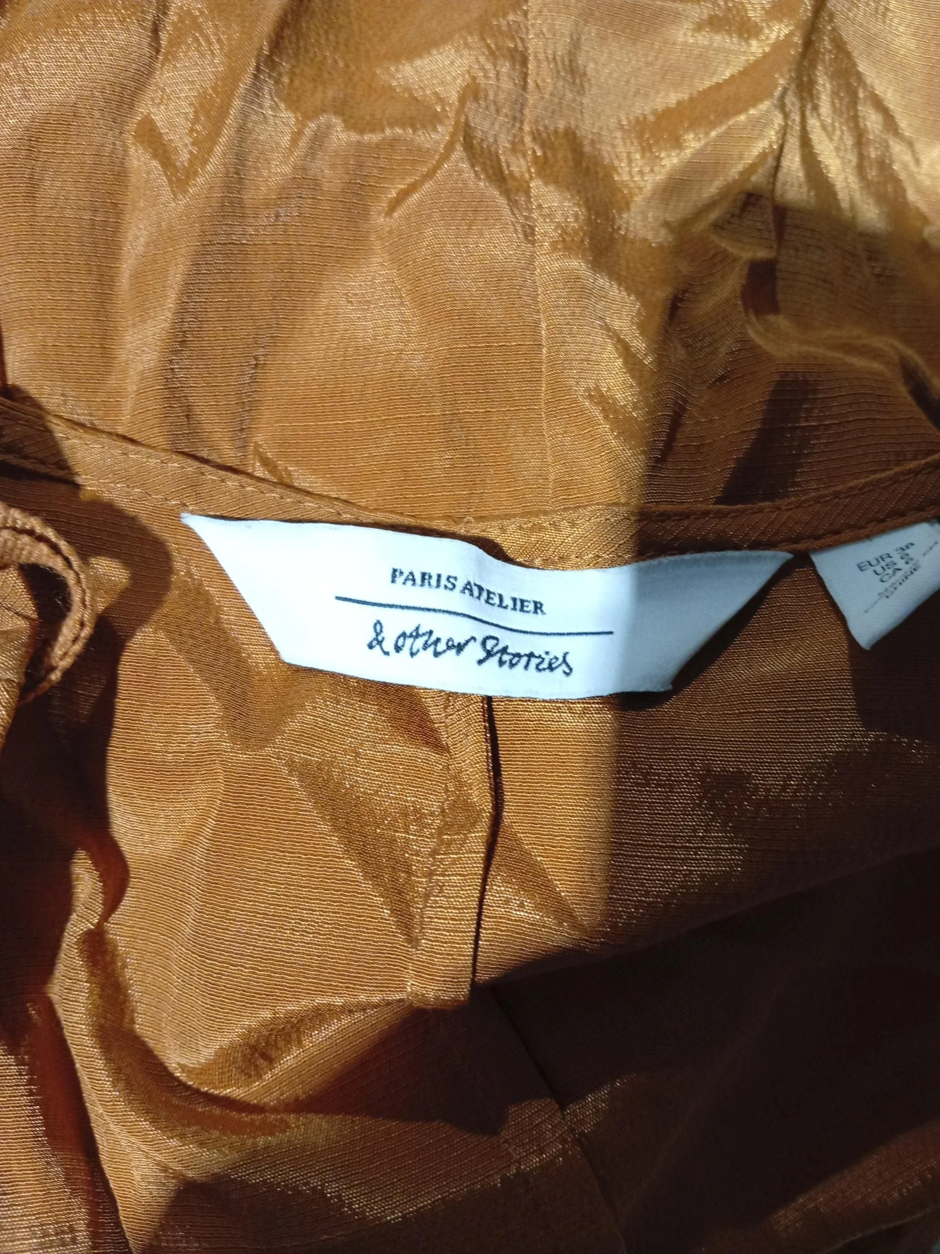 & Other Stories Wrap Midi Dress UK12 in Orange - Image 5