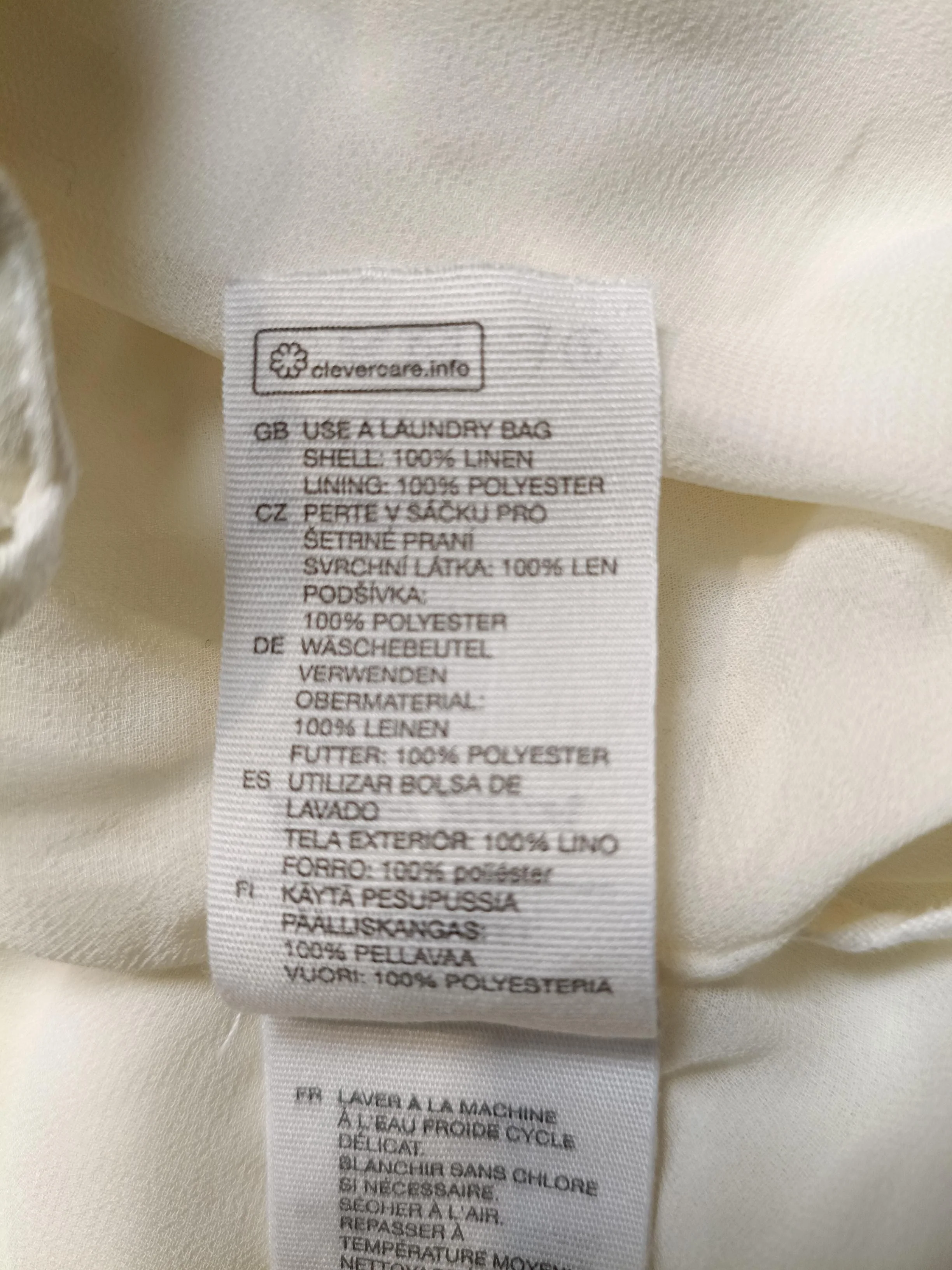 & Other Stories Wrap Mini Dress in Cream - Image 6
