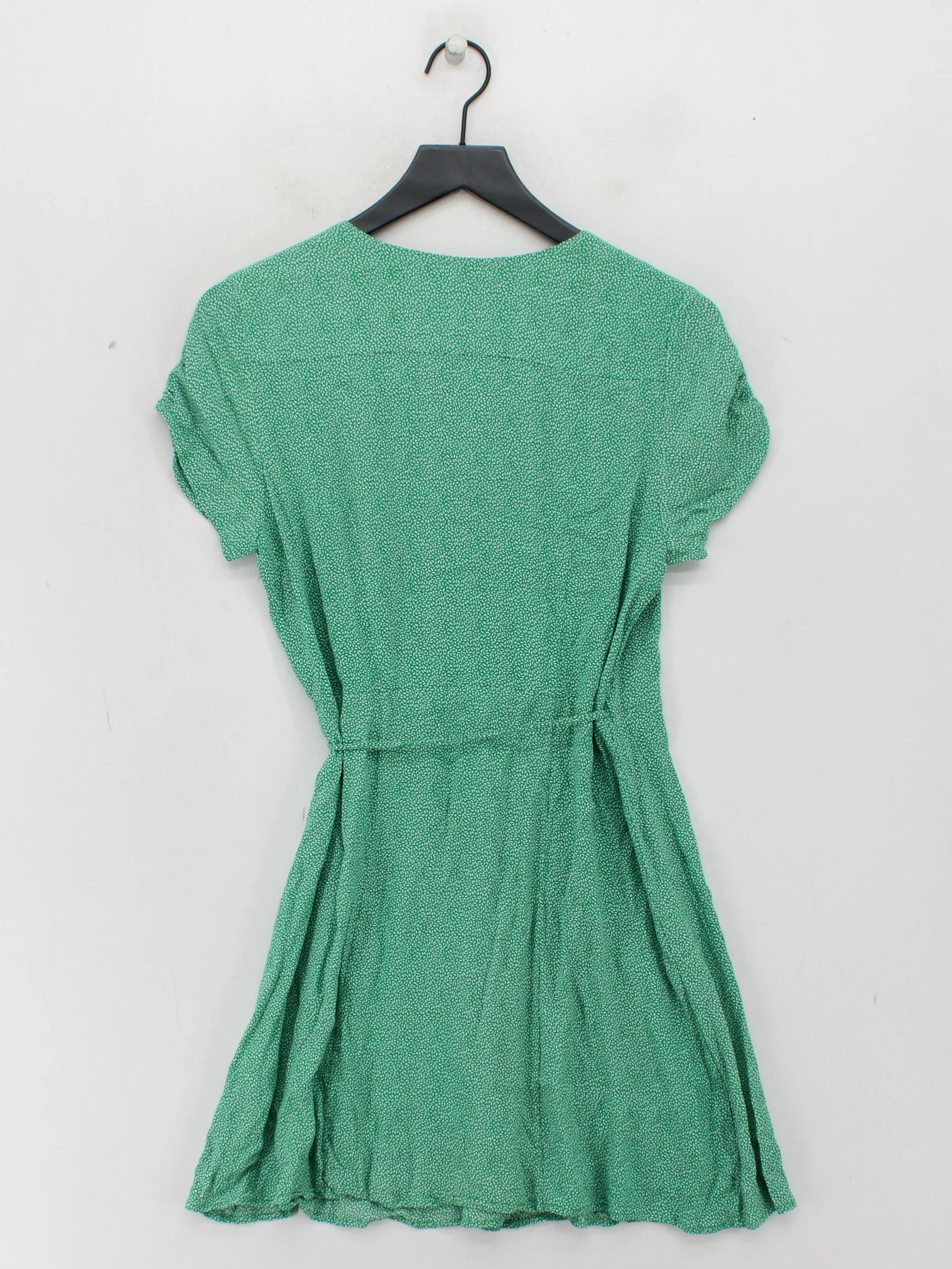 & Other Stories Wrap Mini Dress in Green - Image 2