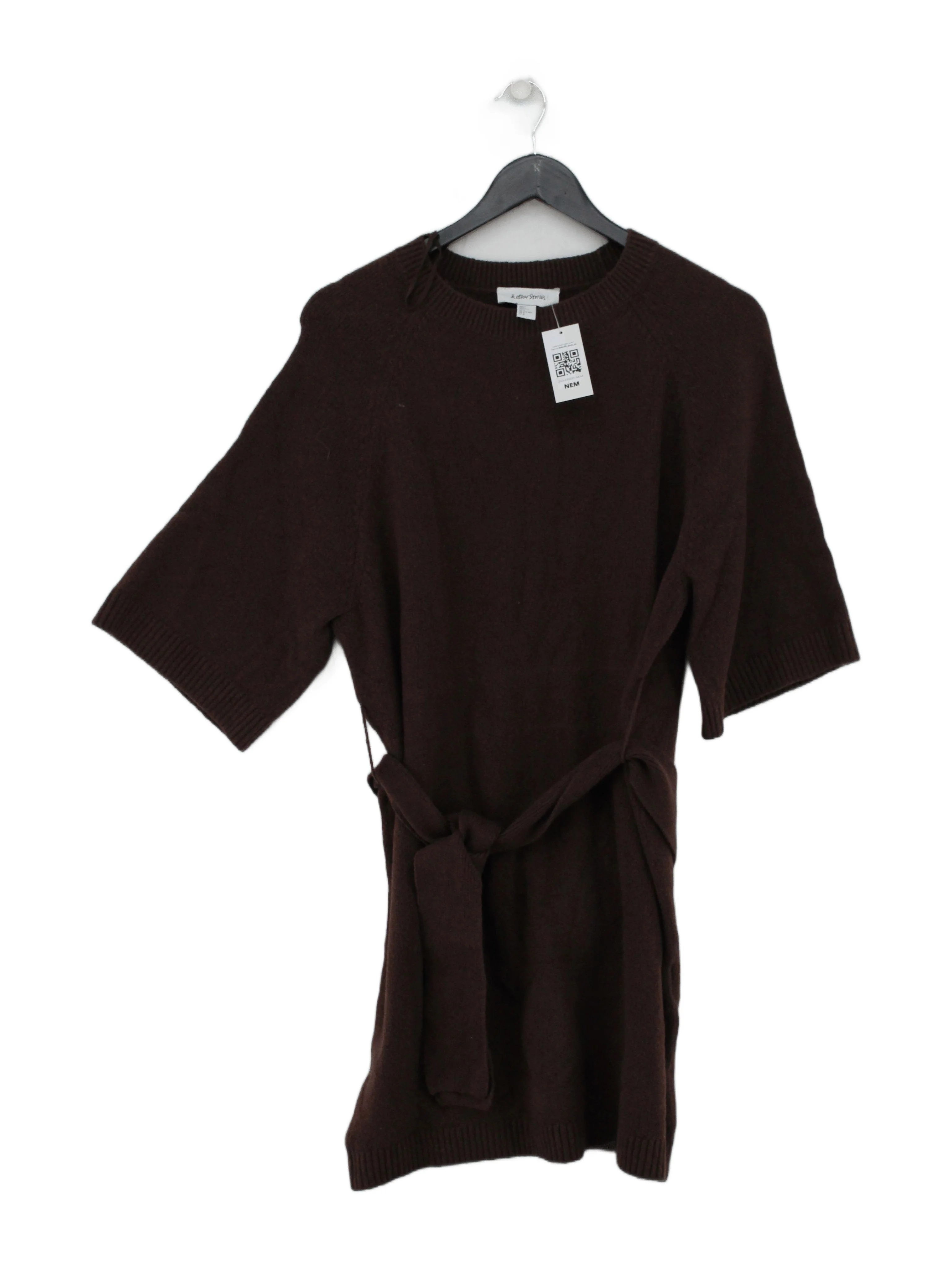 & Other Stories Wrap Mini Dress M in Brown