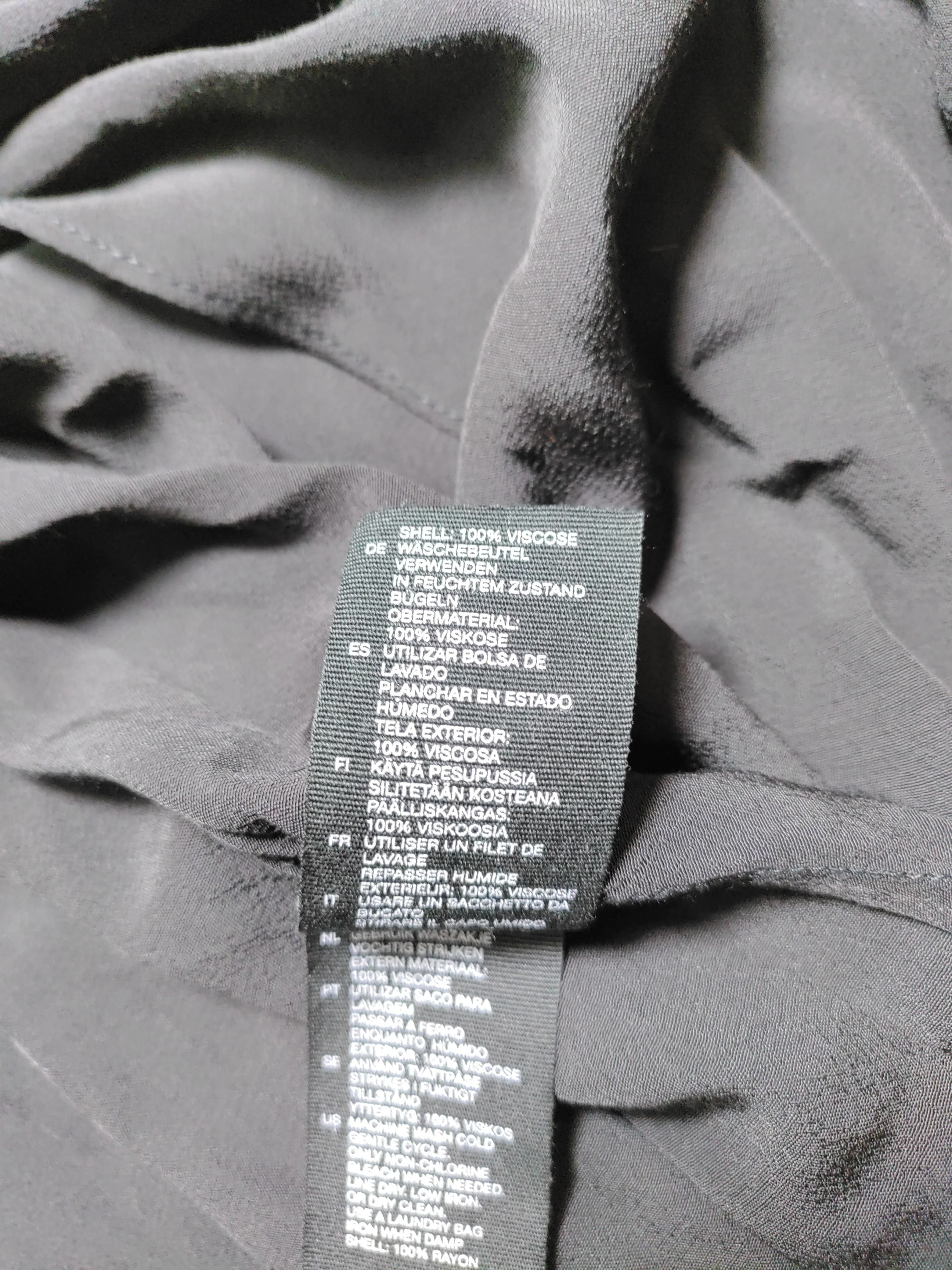& Other Stories Wrap Mini Dress UK8 in Black - Image 7