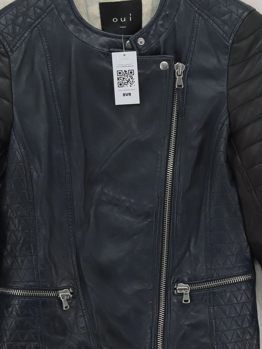 Oui Motorcycle Jacket jacket black - Image 3