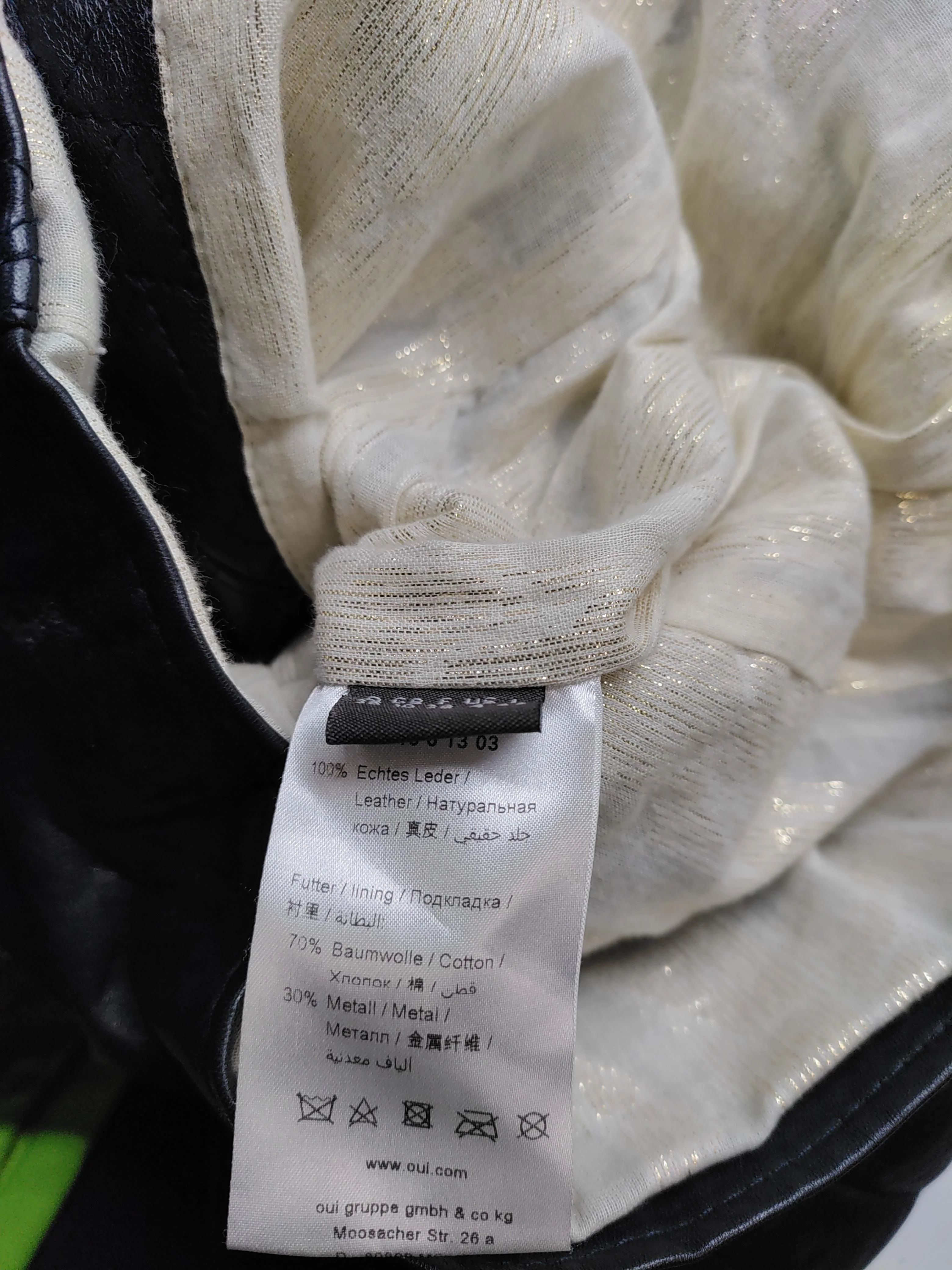 Oui Motorcycle Jacket jacket black - Image 8