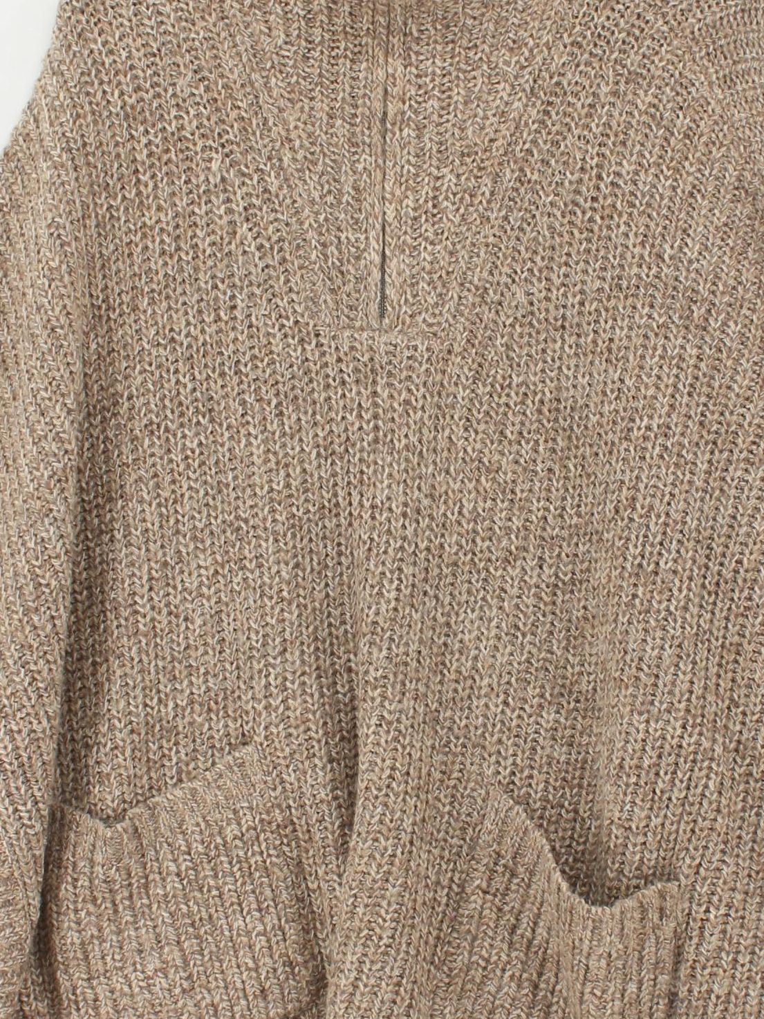 Oui Women's Coat Brown Acrylic with Polyamide, Wool, Other, Mohair Overcoat - Image 3