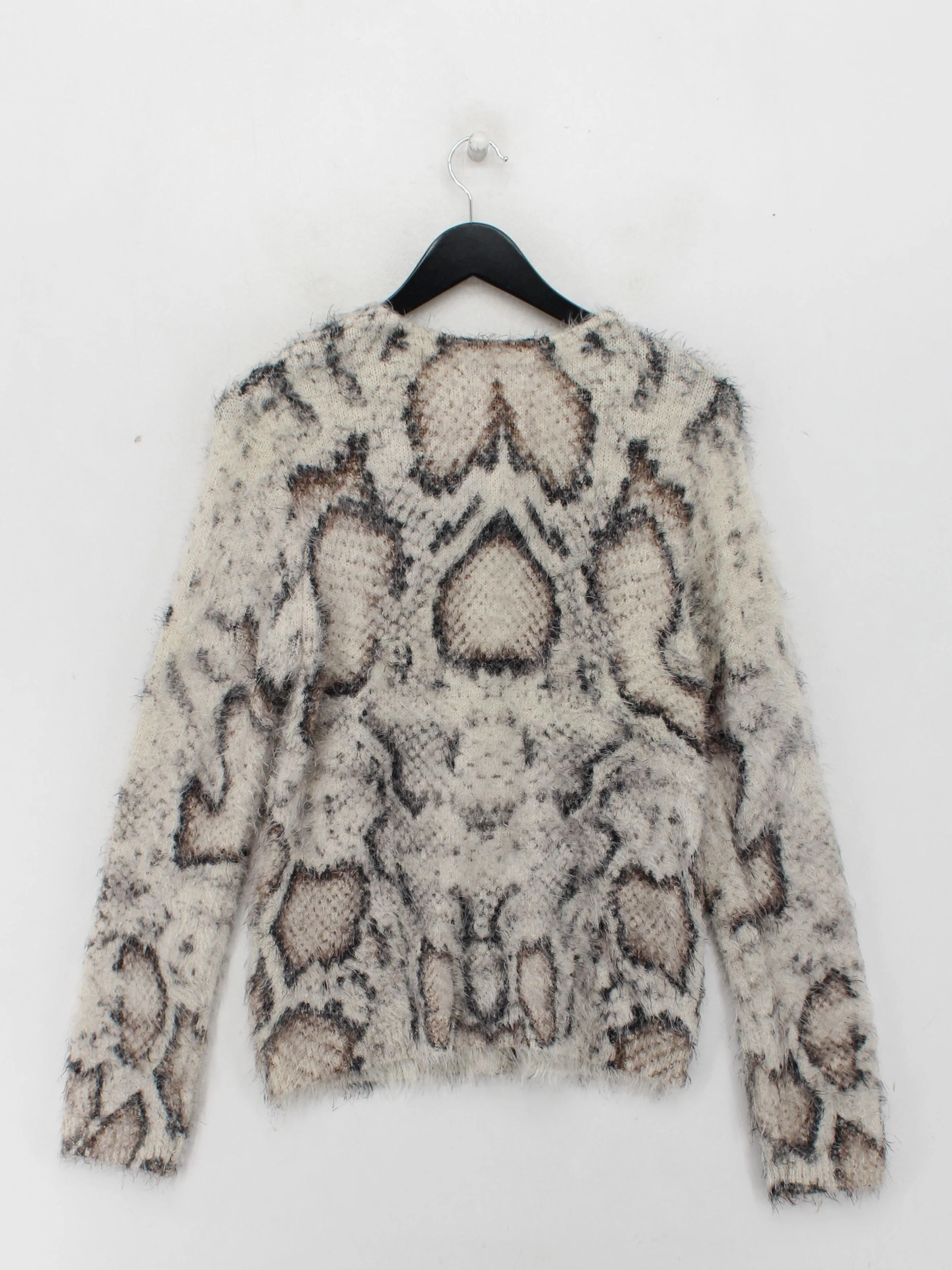 Oui Women's Jumper UK 12 Cream Polyamide with Acrylic Pullover - Image 2