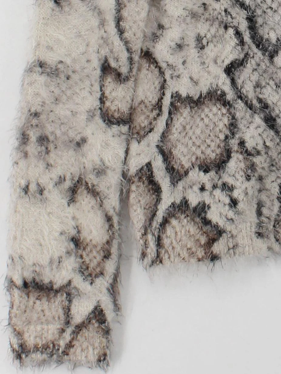 Oui Women's Jumper UK 12 Cream Polyamide with Acrylic Pullover - Image 4