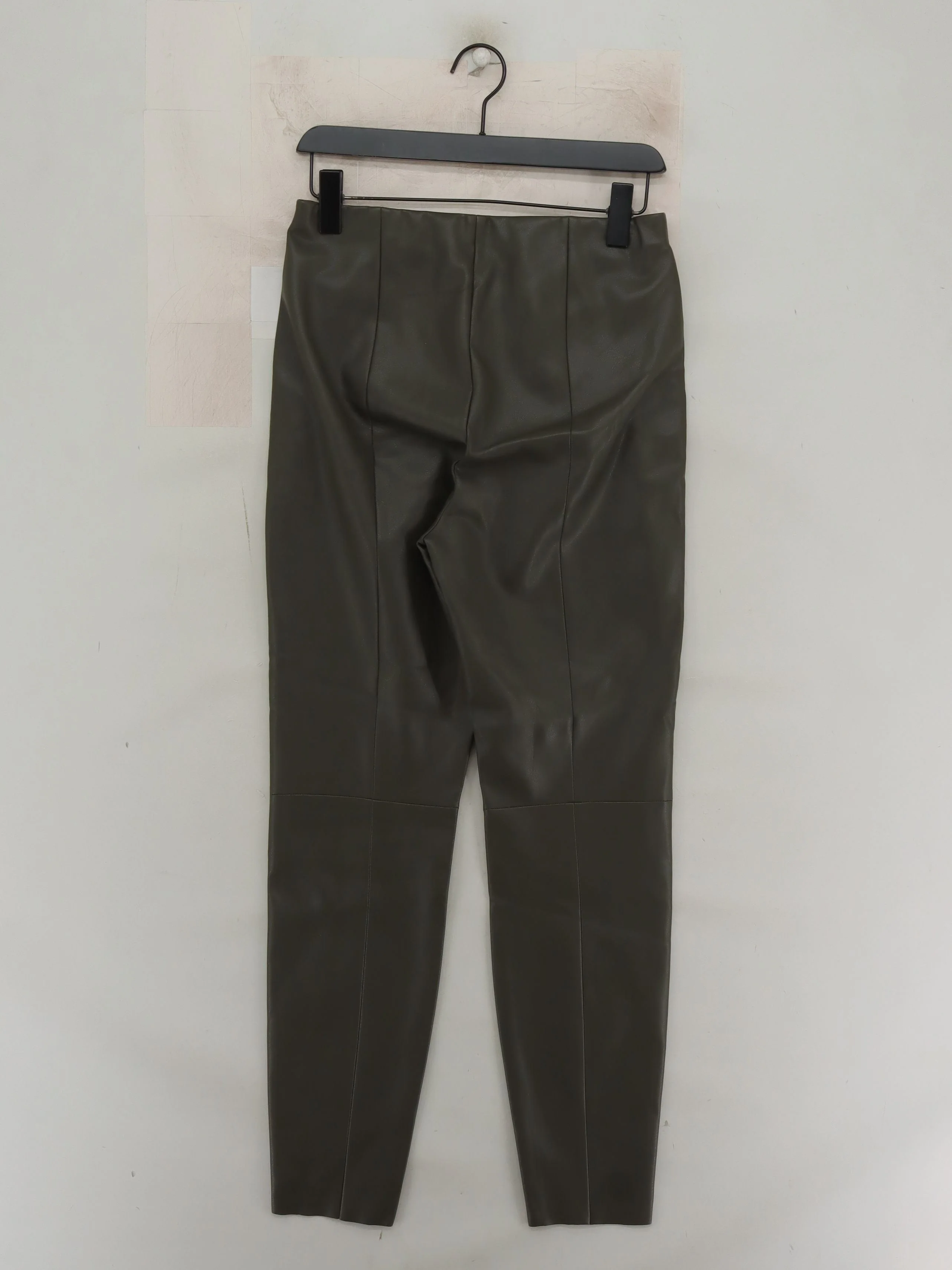 Oui Women's Trousers UK 10 Green Polyester with Elastane, Polyamide Skinny Capri - Image 2