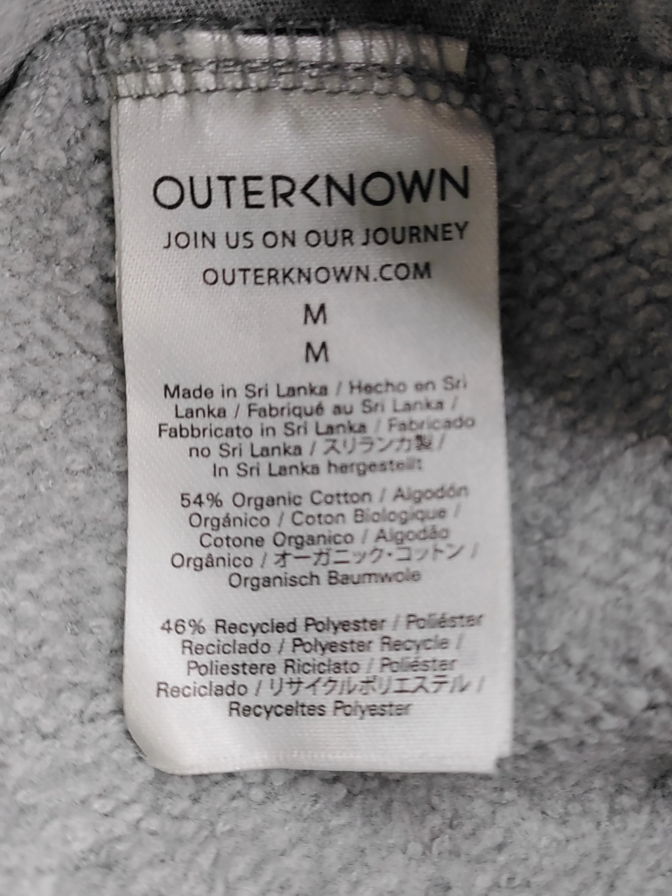 OuterKnown Women's Sports Bottoms M Grey Cotton with Polyester Sweatpants - Image 6