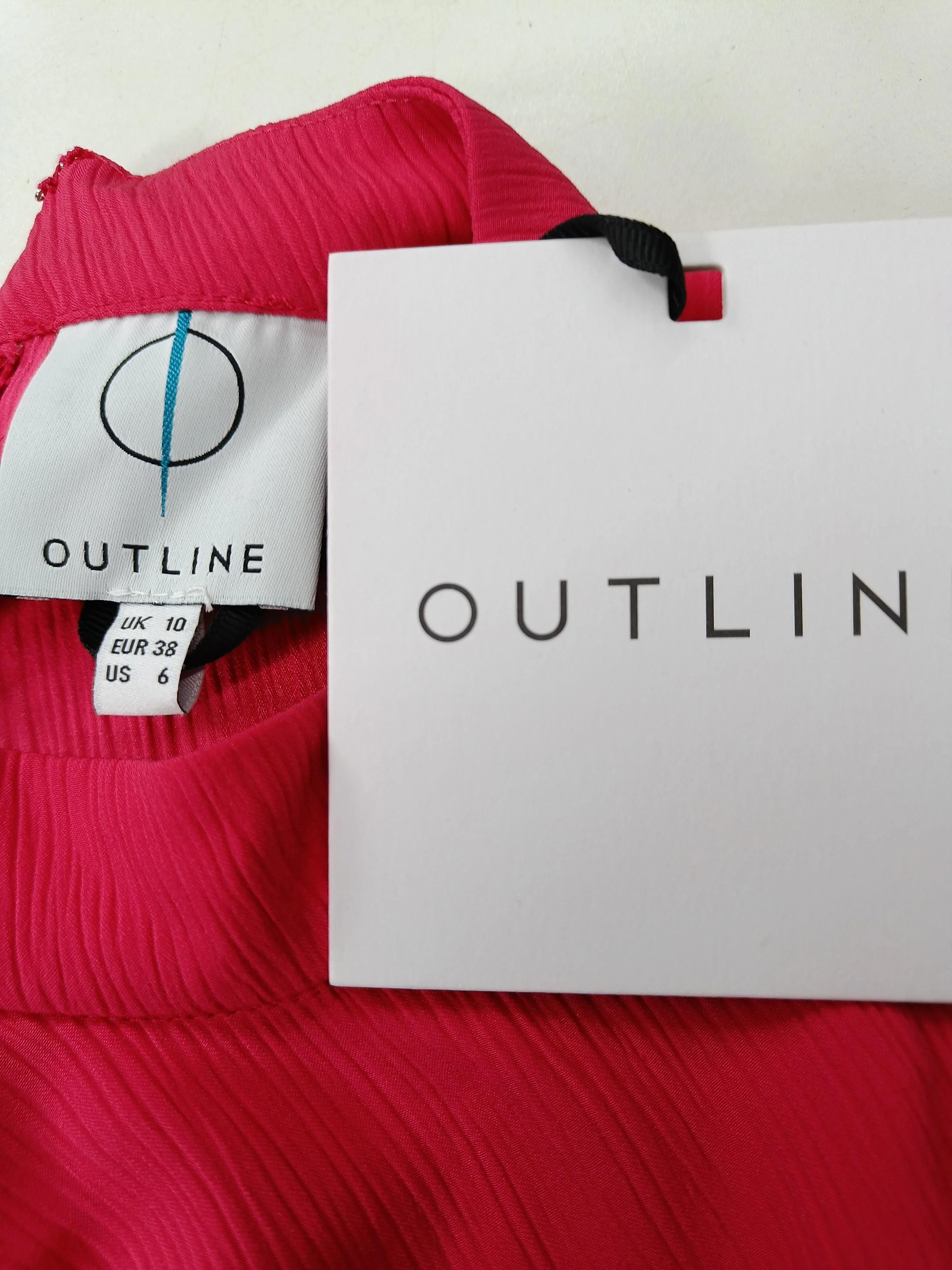 Outline Mini Dress UK10 in Pink - Image 5