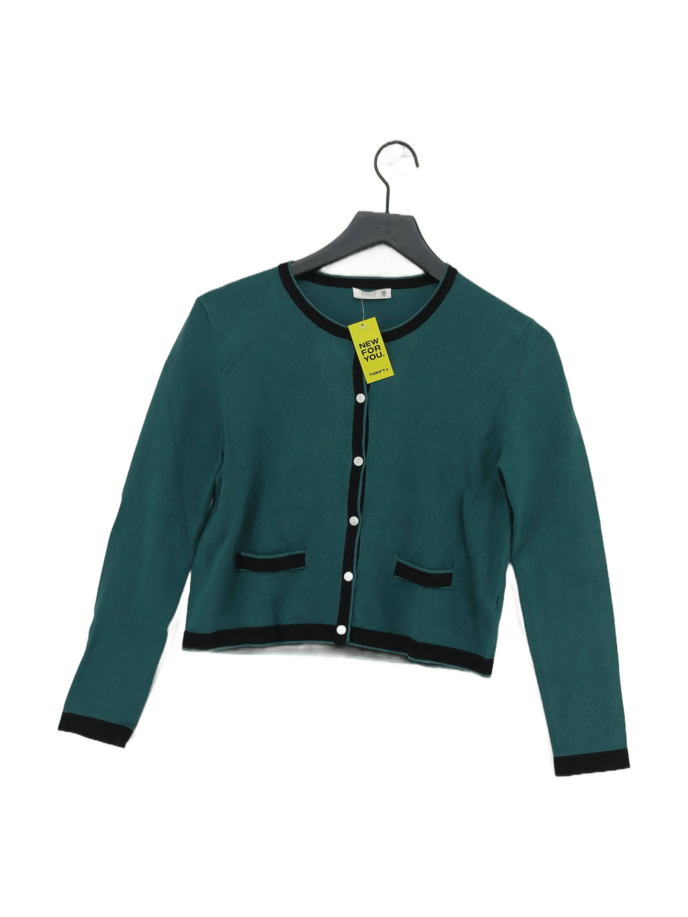 P&Co Women's Cardigan M Green 100% Other Round Neck Cardigan