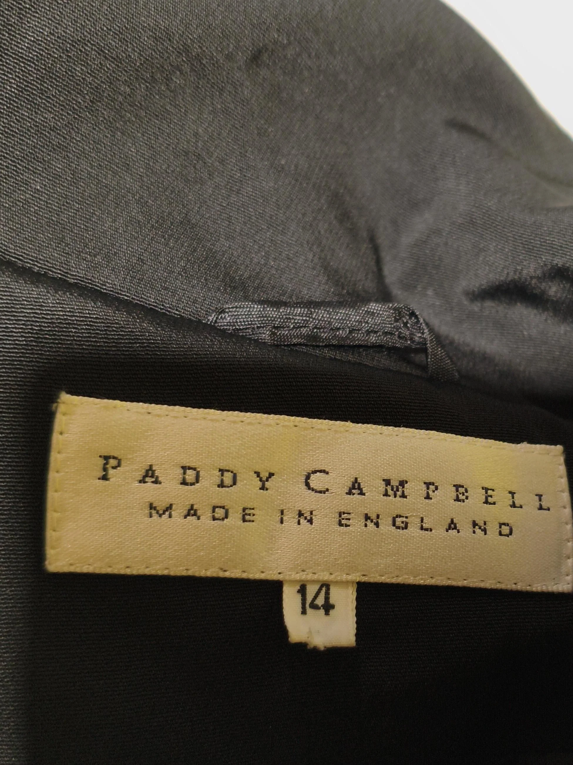 Paddy Campbell Women's Blazer UK 14 Black Viscose with Other Overcoat - Image 7