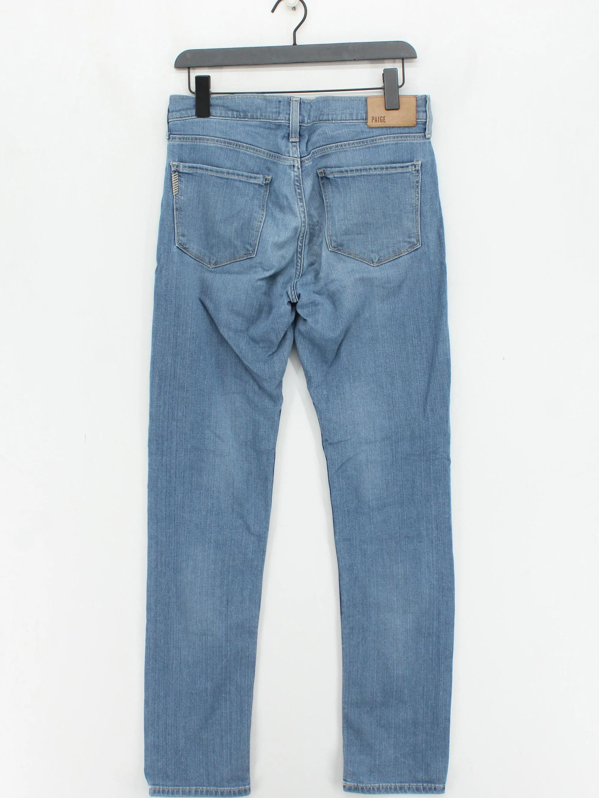 Paige Men's Jeans W 30 in Blue Rayon with Cotton, Polyester, Spandex Skinny - Image 2
