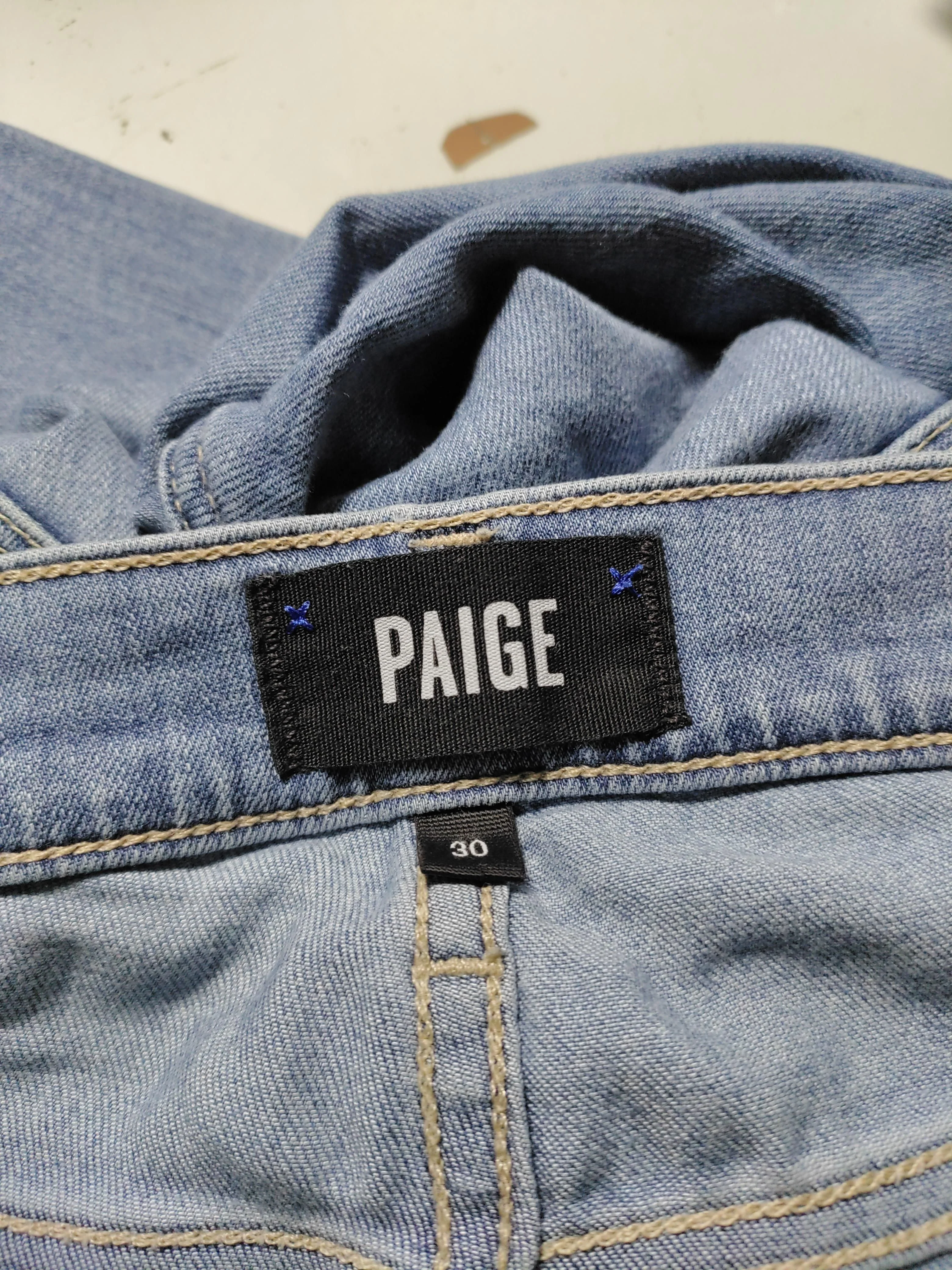 Paige Men's Jeans W 30 in Blue Rayon with Cotton, Polyester, Spandex Skinny - Image 5