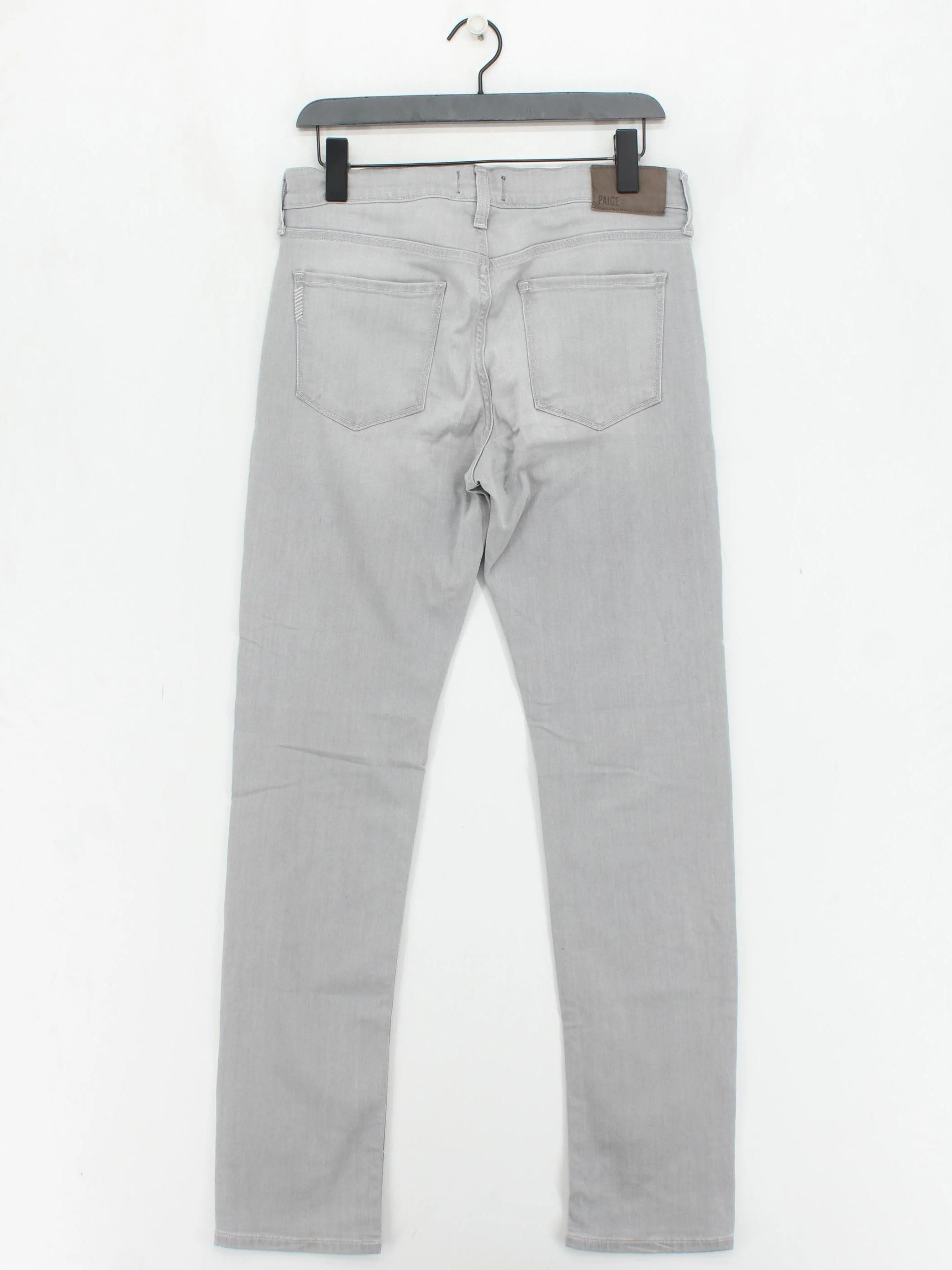 Paige Men's Jeans W 30 in Grey Rayon with Cotton, Polyester, Spandex Skinny - Image 2