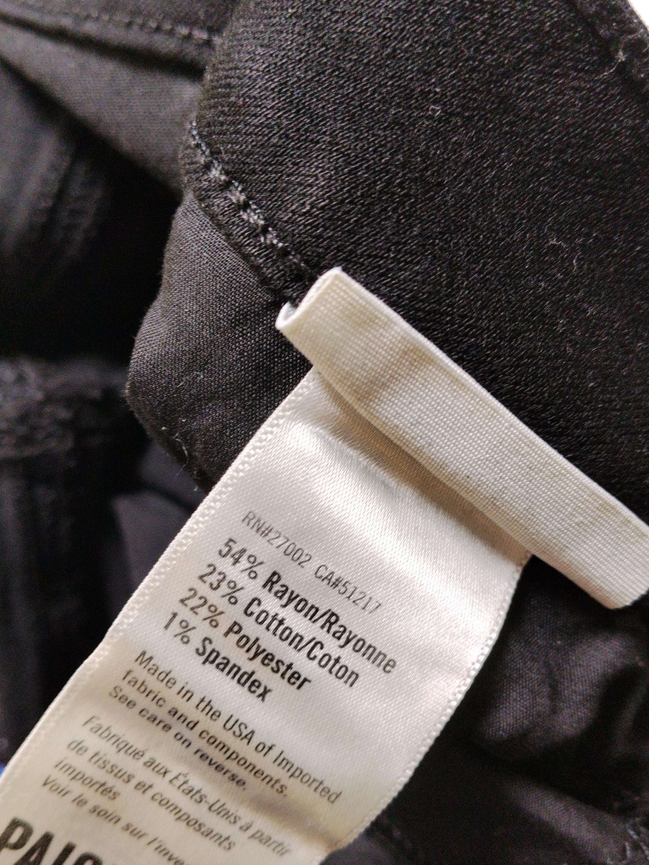 Paige Women's Jeans W 25 in Black Rayon with Cotton, Polyester, Spandex Skinny - Image 6