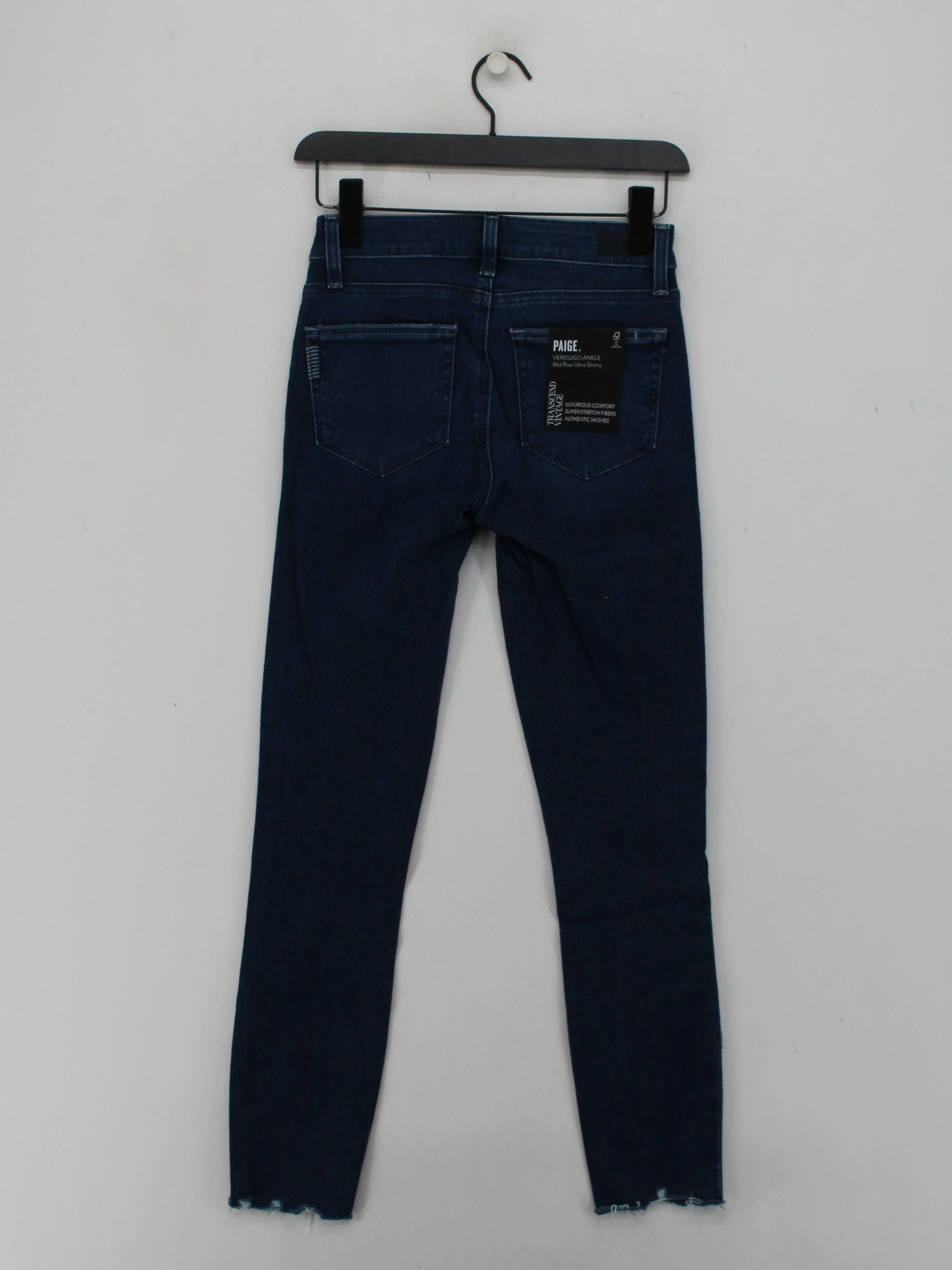 Paige Women's Jeans W 25 in Blue Cotton with Polyester, Spandex Skinny - Image 2