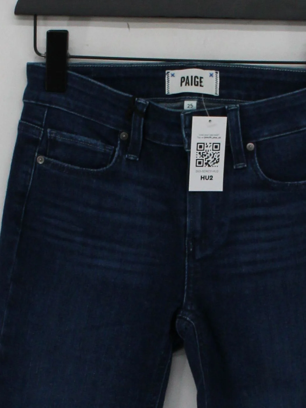 Paige Women's Jeans W 25 in Blue Cotton with Polyester, Spandex Skinny - Image 3