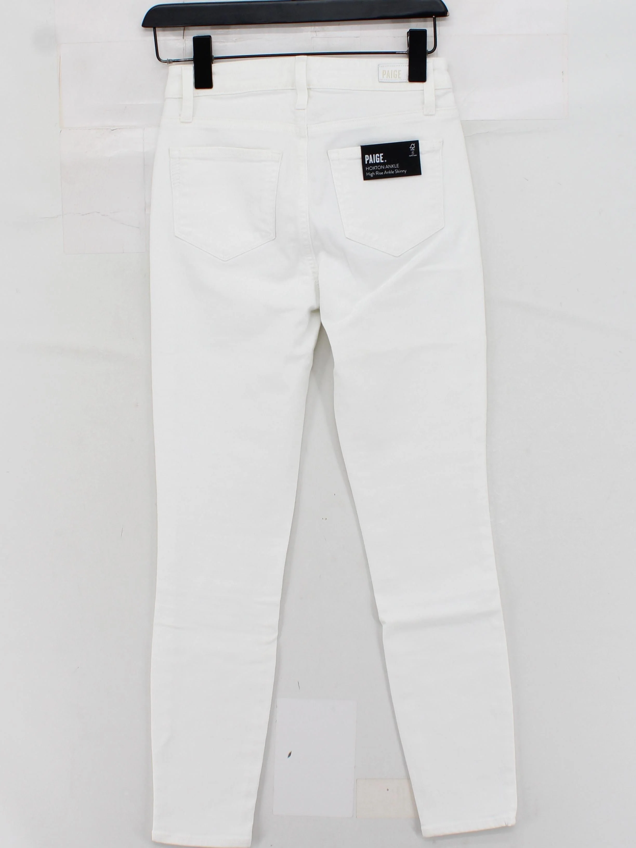 Paige Women's Jeans W 25 in White Cotton with Elastane Skinny - Image 2
