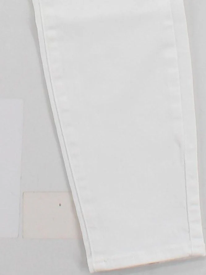 Paige Women's Jeans W 25 in White Cotton with Elastane Skinny - Image 4