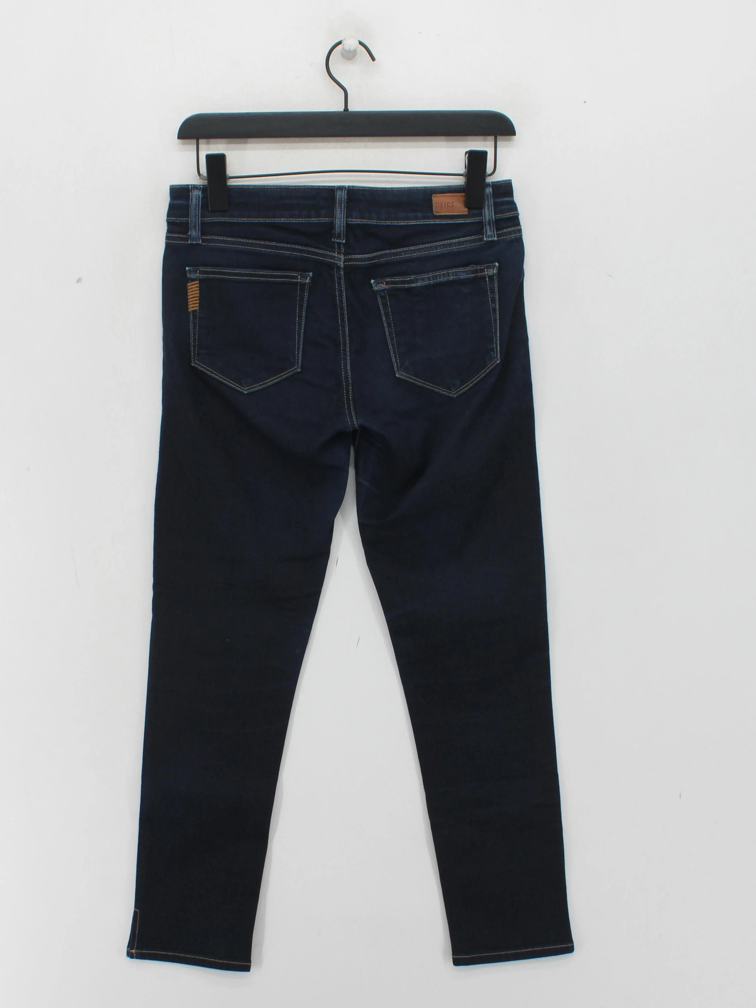 Paige Women's Jeans W 27 in Blue Cotton with Elastane Cropped - Image 2